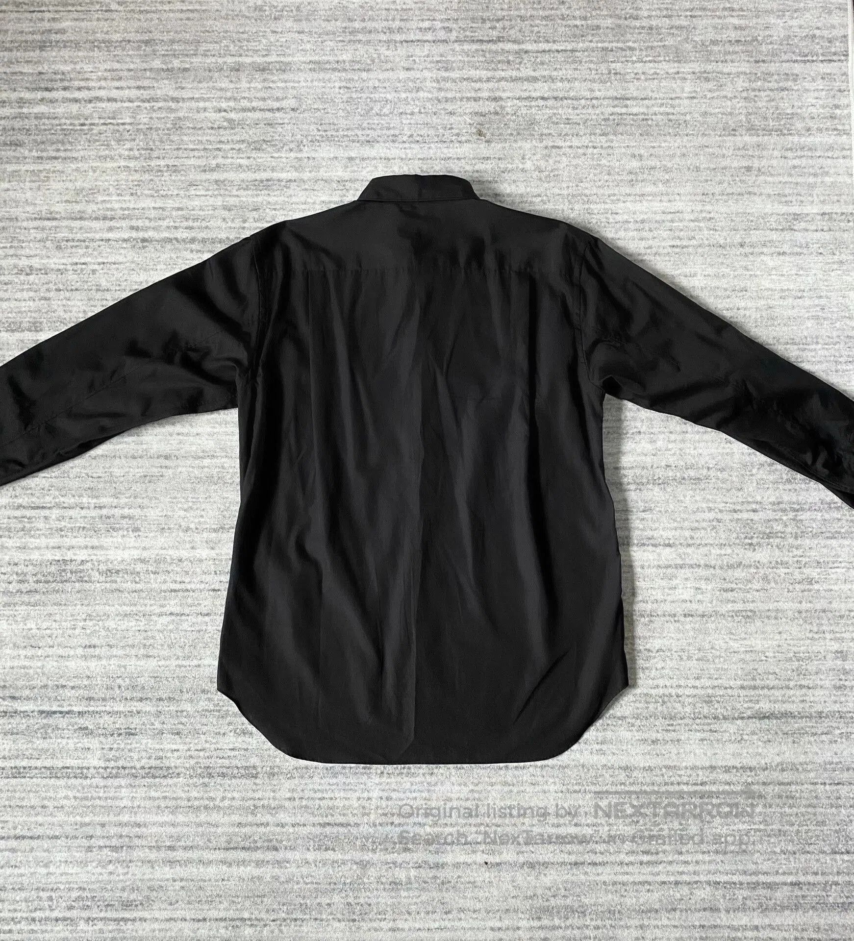 Comme des Garcons Homme Plus Comme Des Garcons Black Button-Up Shirt Jacket. Size US XS / EU 42 / 0 - 3 Thumbnail
