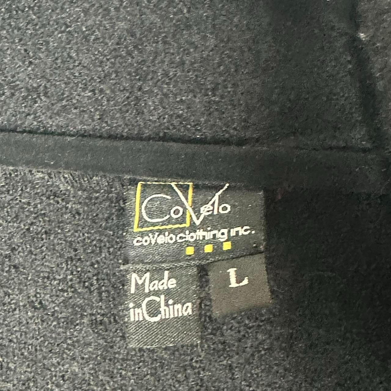 Other Vintage Black & Red Zipper Embellished Coat Size L / US 10 / IT 46 - 5 Thumbnail