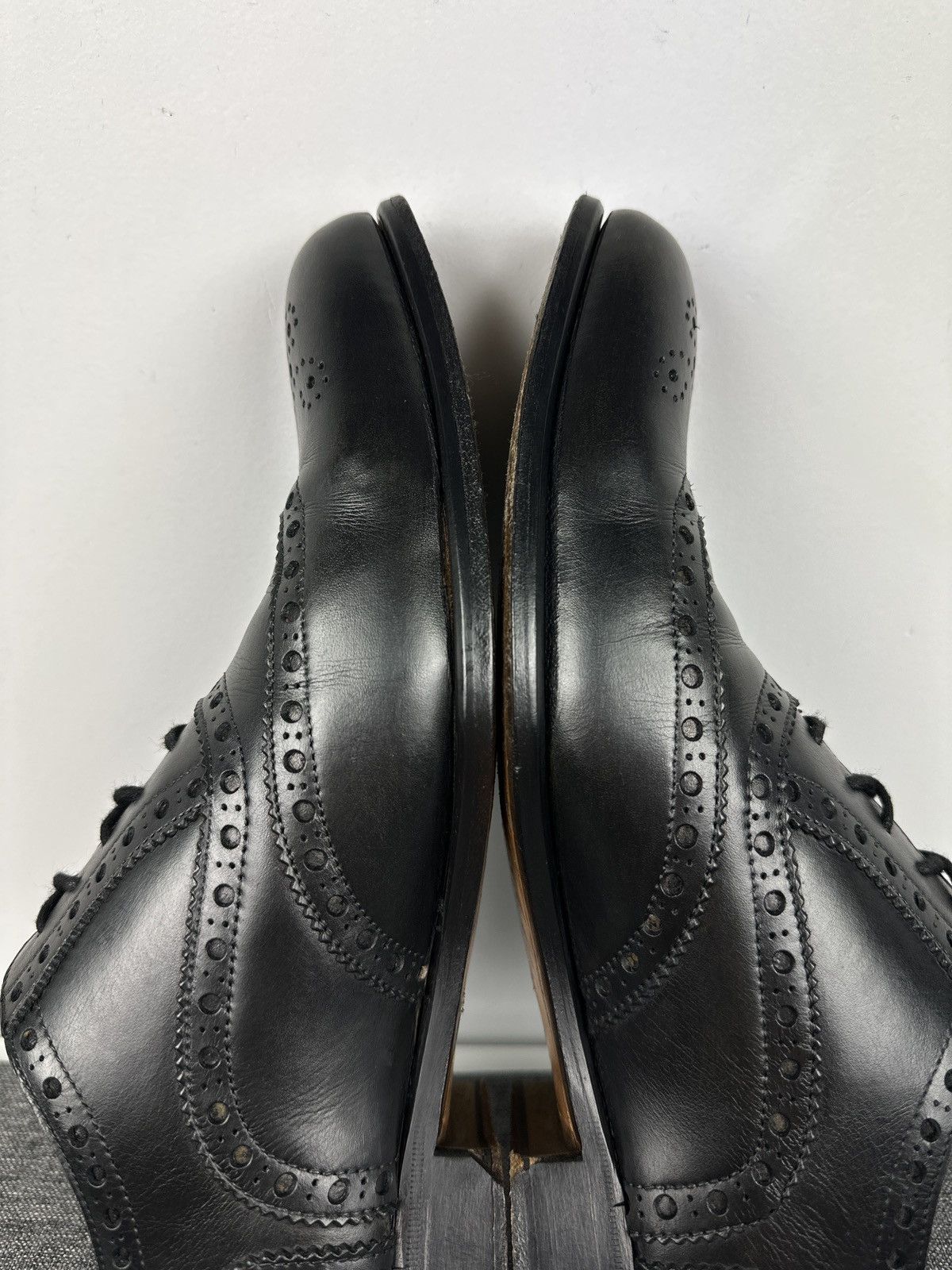 Other Vintage Calver Men’s Leather Wingtip Broque Oxford Shoes Size US 8.5 / EU 41-42 - 10 Thumbnail