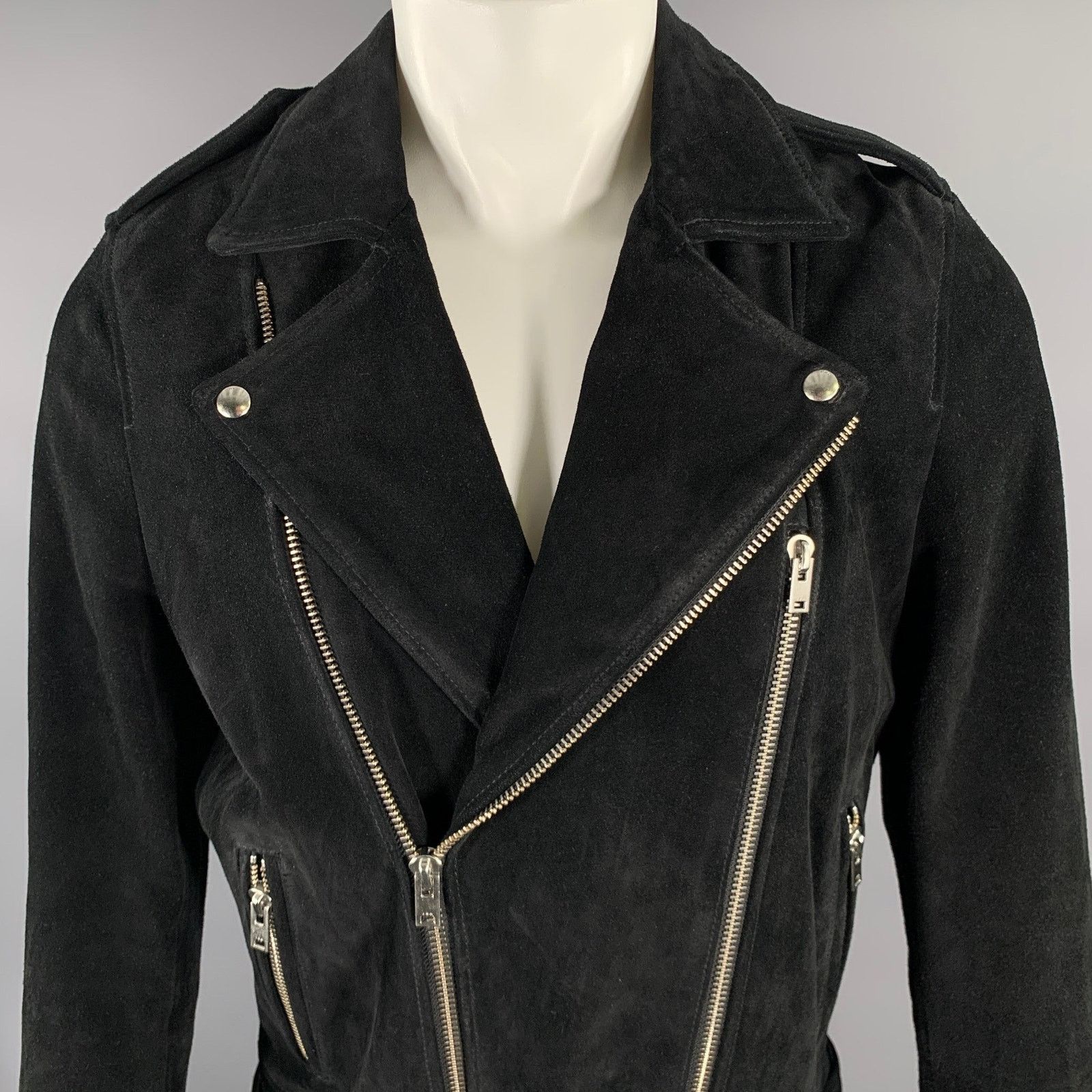 Iro IRO Size M Black Leather Motorcycle Jacket Size US M / EU 48-50 / 2 - 2 Thumbnail