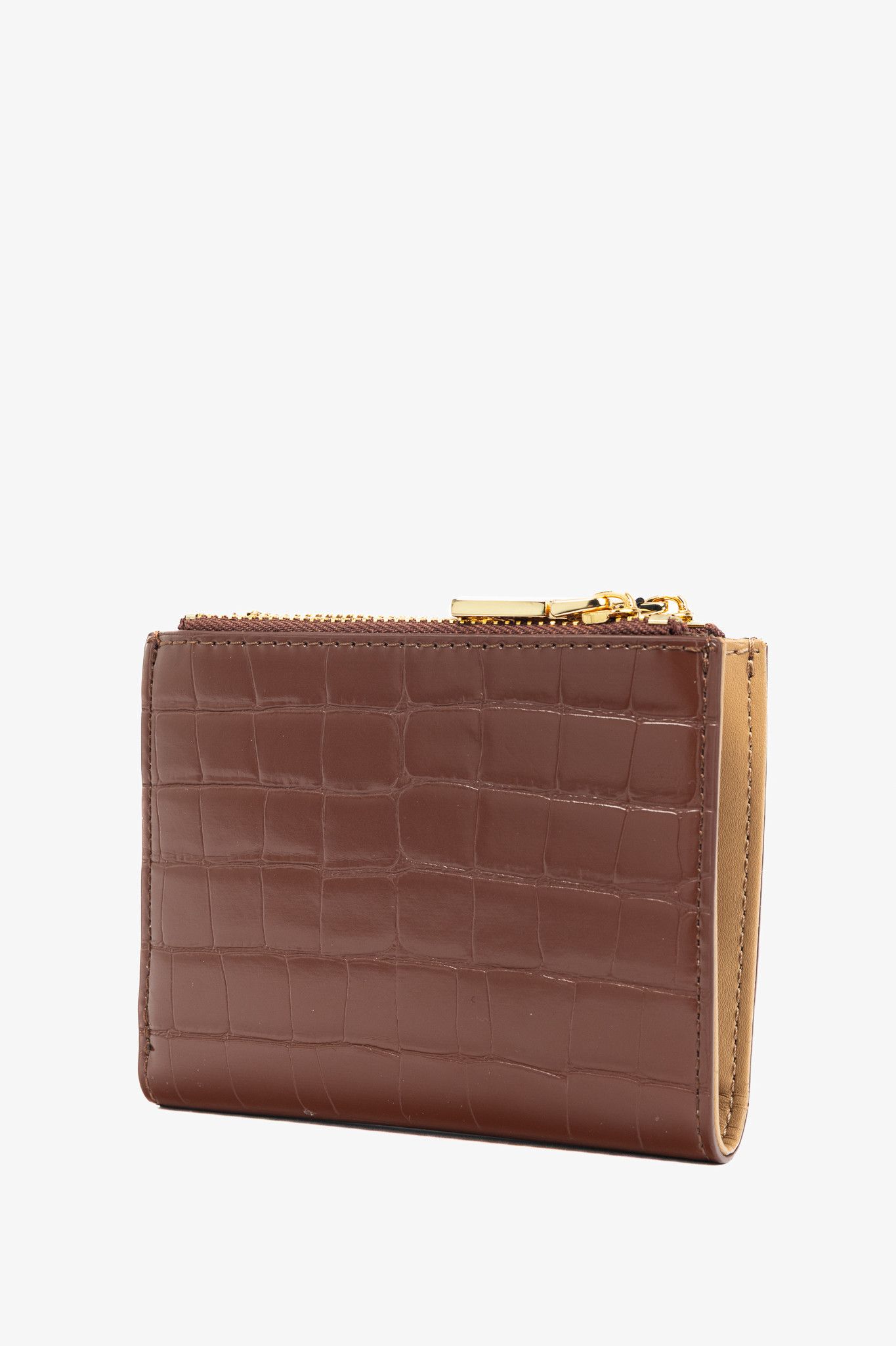 Love Moschino Love Moschino Croc-Embossed Faux-Leather Compact Wallet Size ONE SIZE - 3 Thumbnail