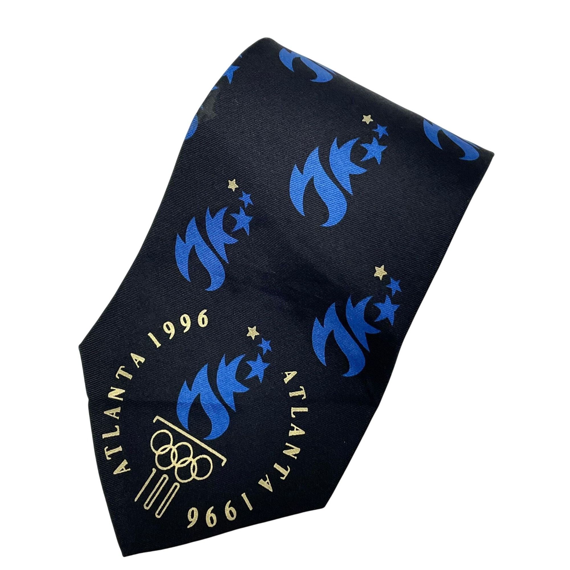 Perry Ellis 1996 Atlanta Olympic Games Collection SILK SPORTS Necktie Size ONE SIZE - 1 Thumbnail