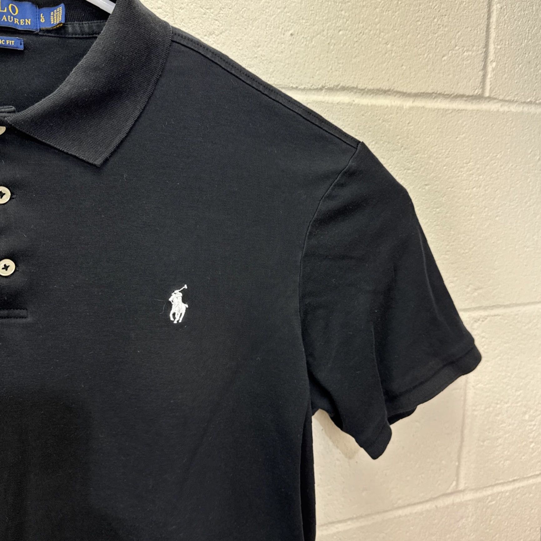 Polo Ralph Lauren VINTAGE Polo Ralph Lauren Polo Shirt Men Large Black Cotton Short Sleeve Casual Summer Size US L / EU 52-54 / 3 - 5 Thumbnail