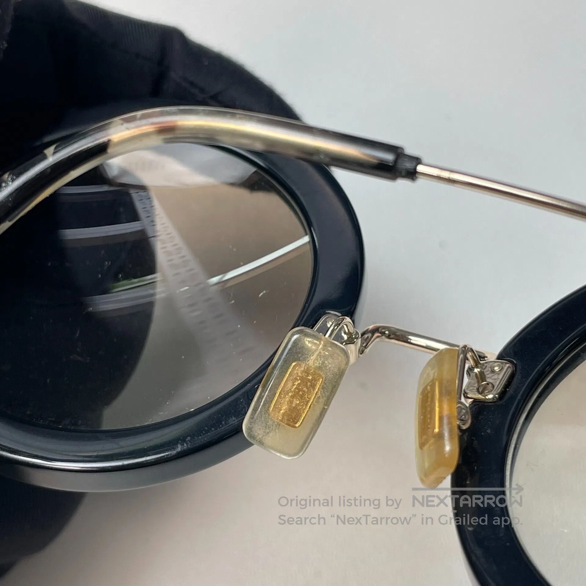 Miu Miu Miu Miu Crystal-studded genuine leather vintage round sung Size ONE SIZE - 5 Thumbnail
