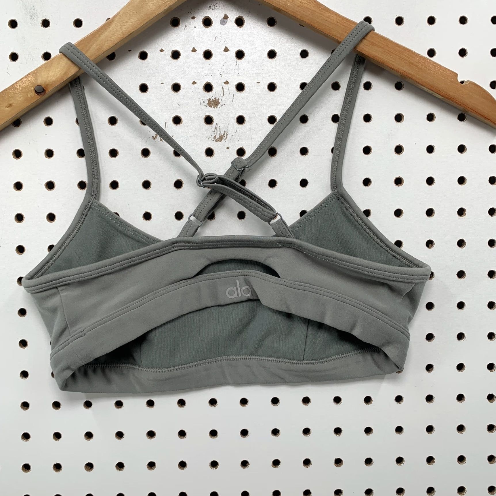 Alo ALO Gray Strappy Sports Bra Womens Small Sleeveless Activewear Yoga Run Size ONE SIZE - 3 Thumbnail