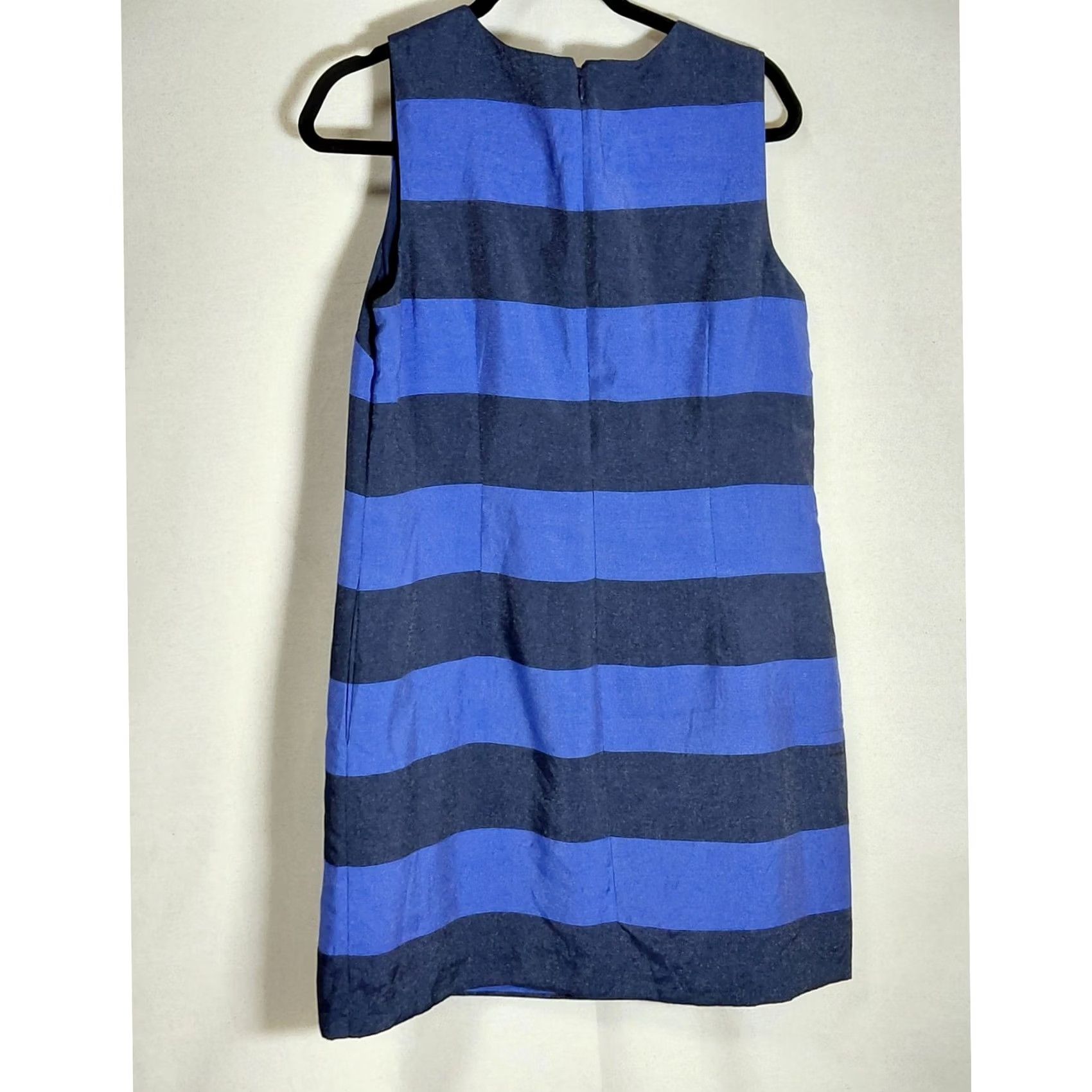 Banana Republic Banana Republic Striped Sleeveless Dress Blue Crew Neck Lightweight Size12Petite Women Dress Size XL / US 12-14 / IT 48-50 - 2 Thumbnail