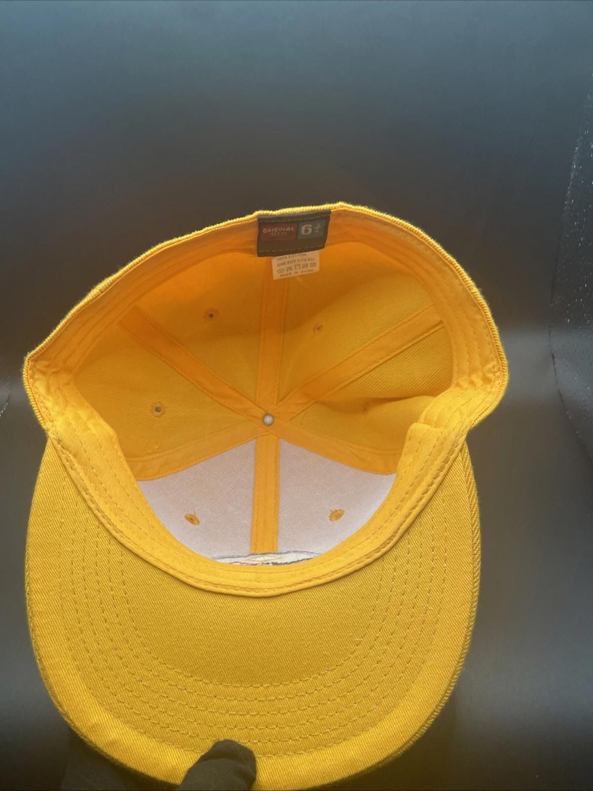 Logo 7 90’s Pittsburgh Steelers Yellow Hat Cap Snap Back Size ONE SIZE - 4 Thumbnail