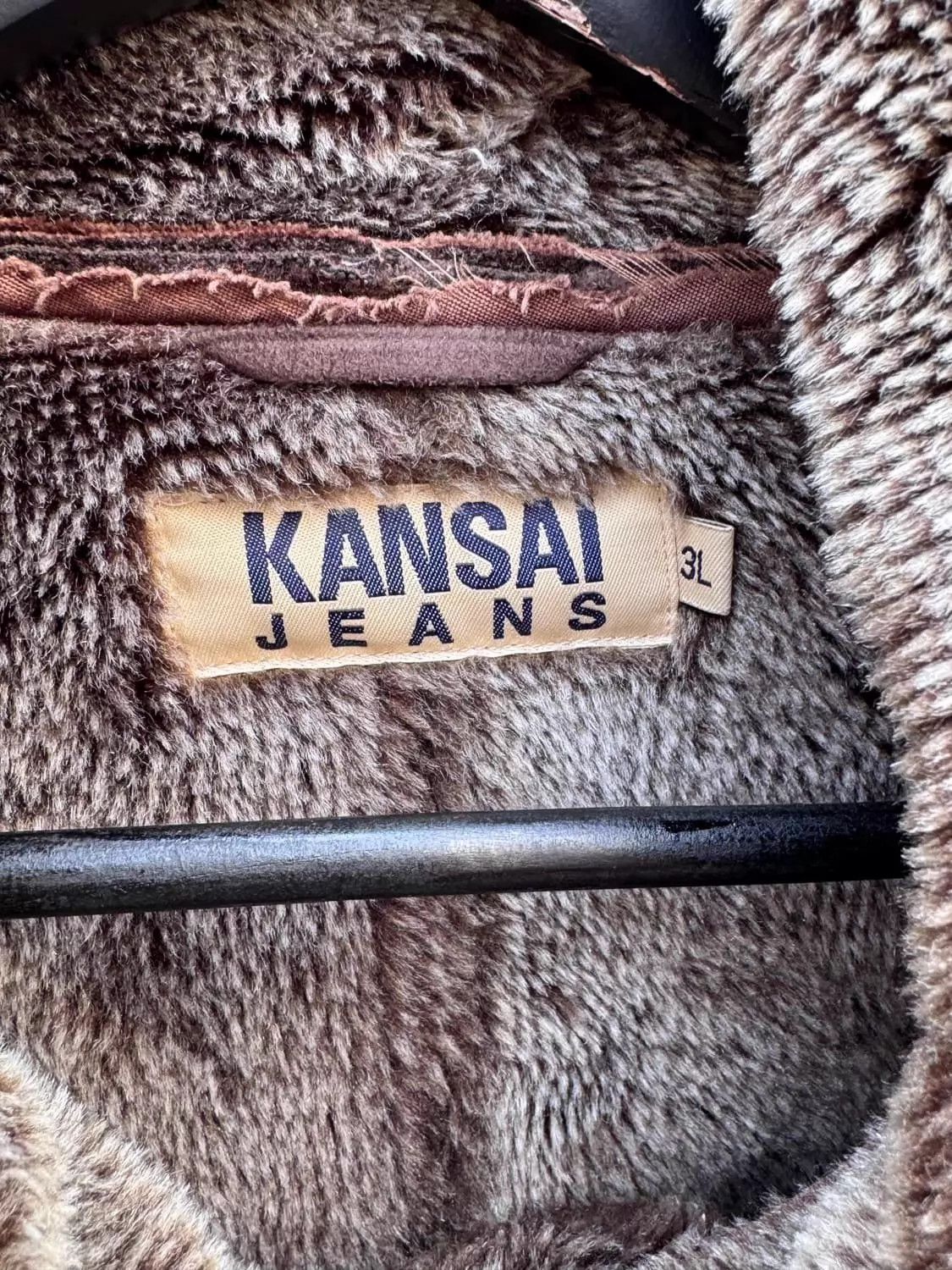 Kansai Yamamoto KANSAI YAMAMOTO Vintage Shearling Strap Coat Camel Size US XXL / EU 58 / 5 - 5 Thumbnail
