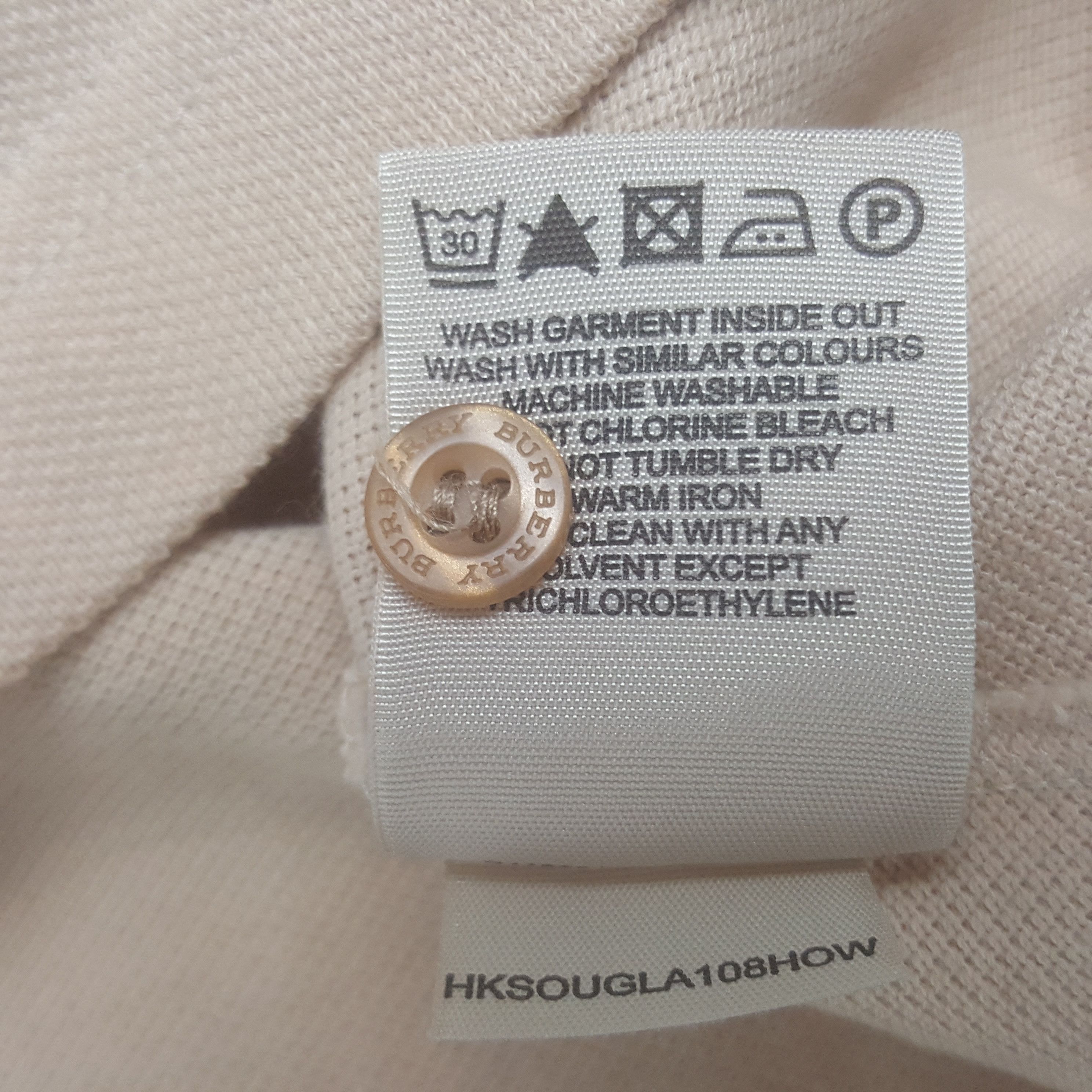 Burberry × Vintage Vintage Burberry London Slim Fit Nova Check Polos Size US L / EU 52-54 / 3 - 7 Thumbnail