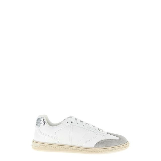 VERSACE Greca Court White/Silver Sneakers New & Authentic (M