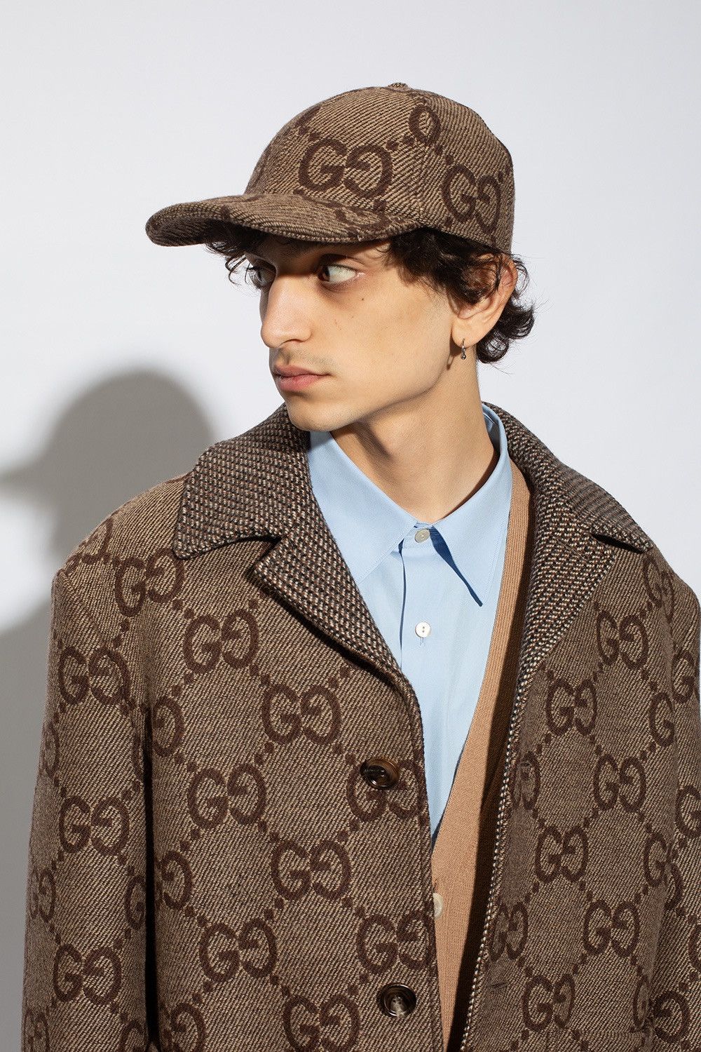 Gucci GG Wool Jumbo Baseball Hat Size ONE SIZE - 1 Thumbnail