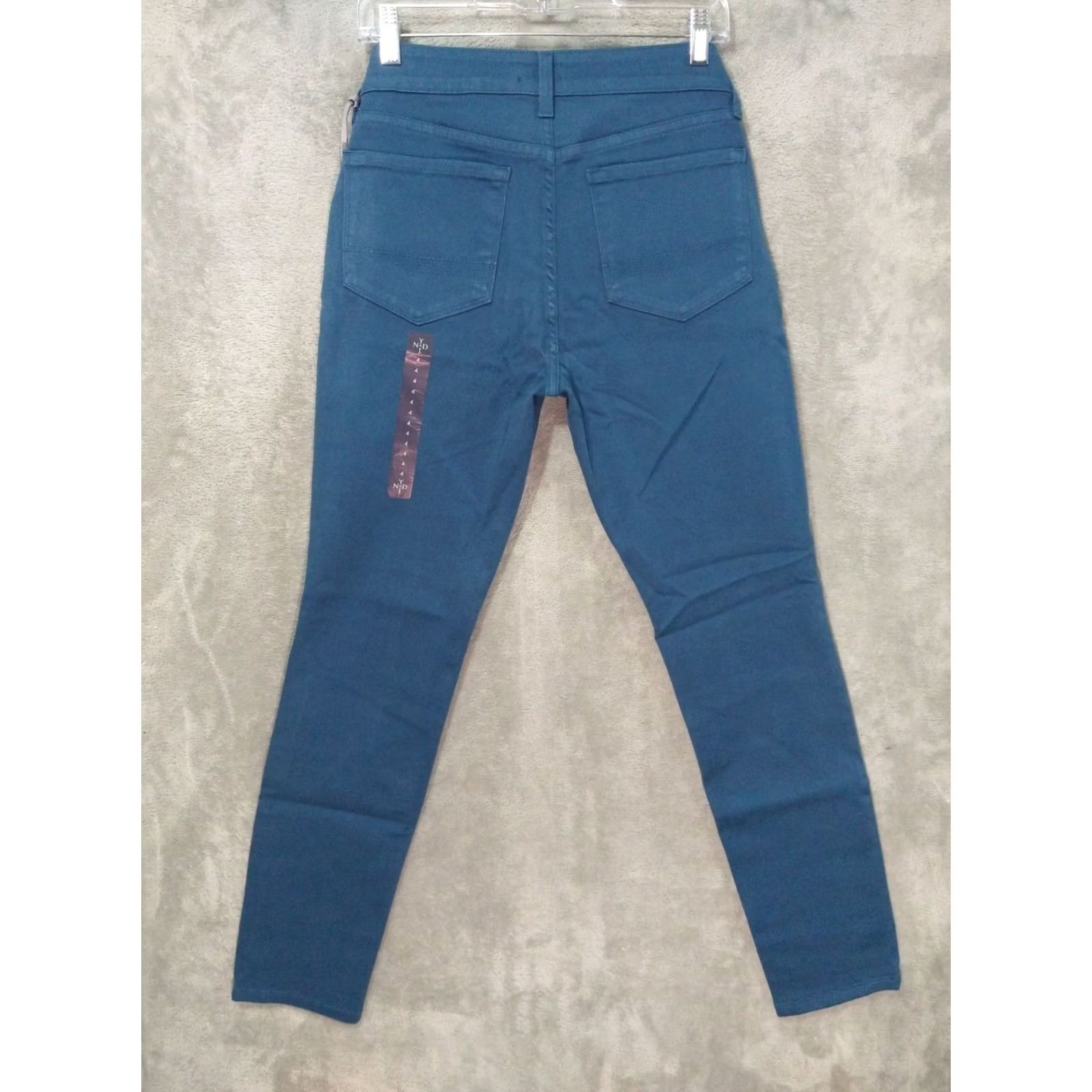 NYDJ NYDJ Womens Blue Skinny Legging Lift Tuck Stretch Mid Rise Jeans Pants 4 Size 27" / US 4 / IT 40 - 2 Thumbnail