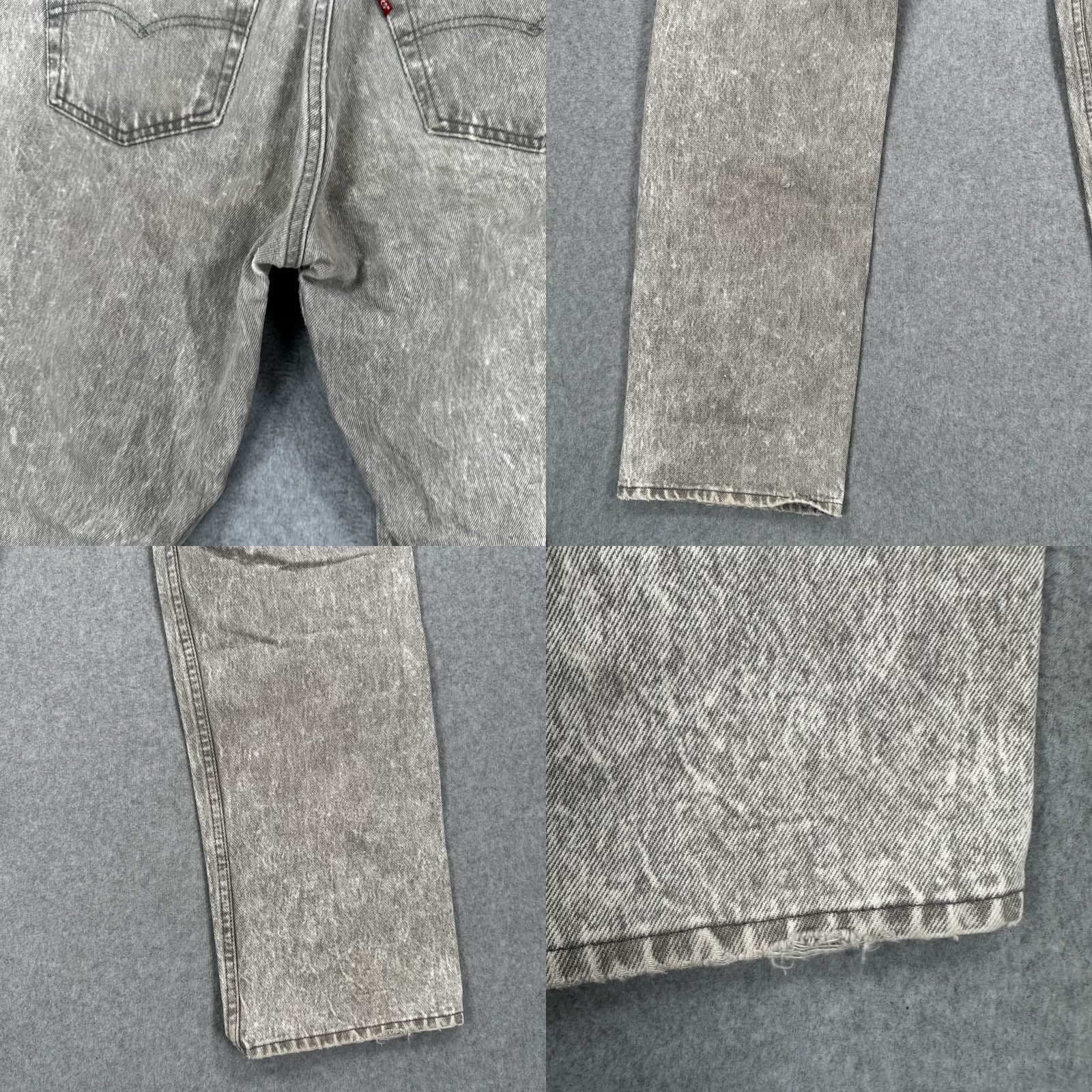 Levi's VINTAGE Levi's 501 Jeans Mens 34x30 Gray Acid Wash Straight Leg Made USA 90s Size US 34 / EU 50 - 11 Thumbnail