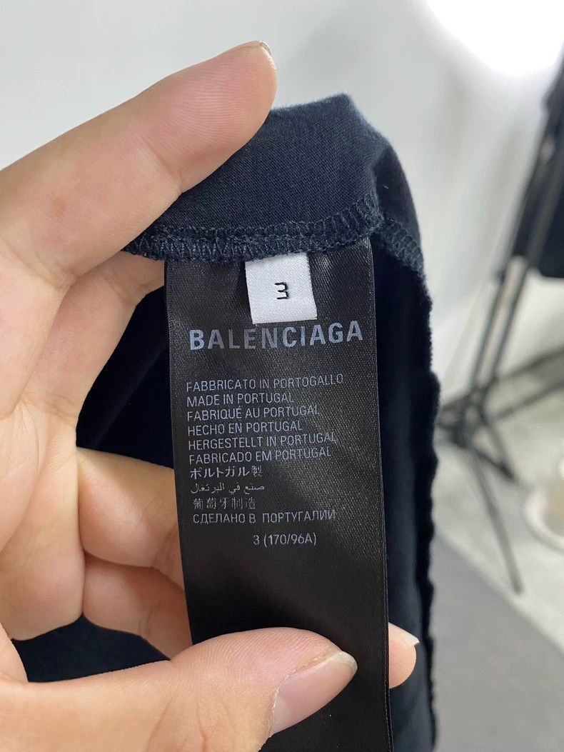 Balenciaga Balenciaga Black logo Neck Round Neck Long Sleeve Sweater Size US L / EU 52-54 / 3 - 4 Thumbnail