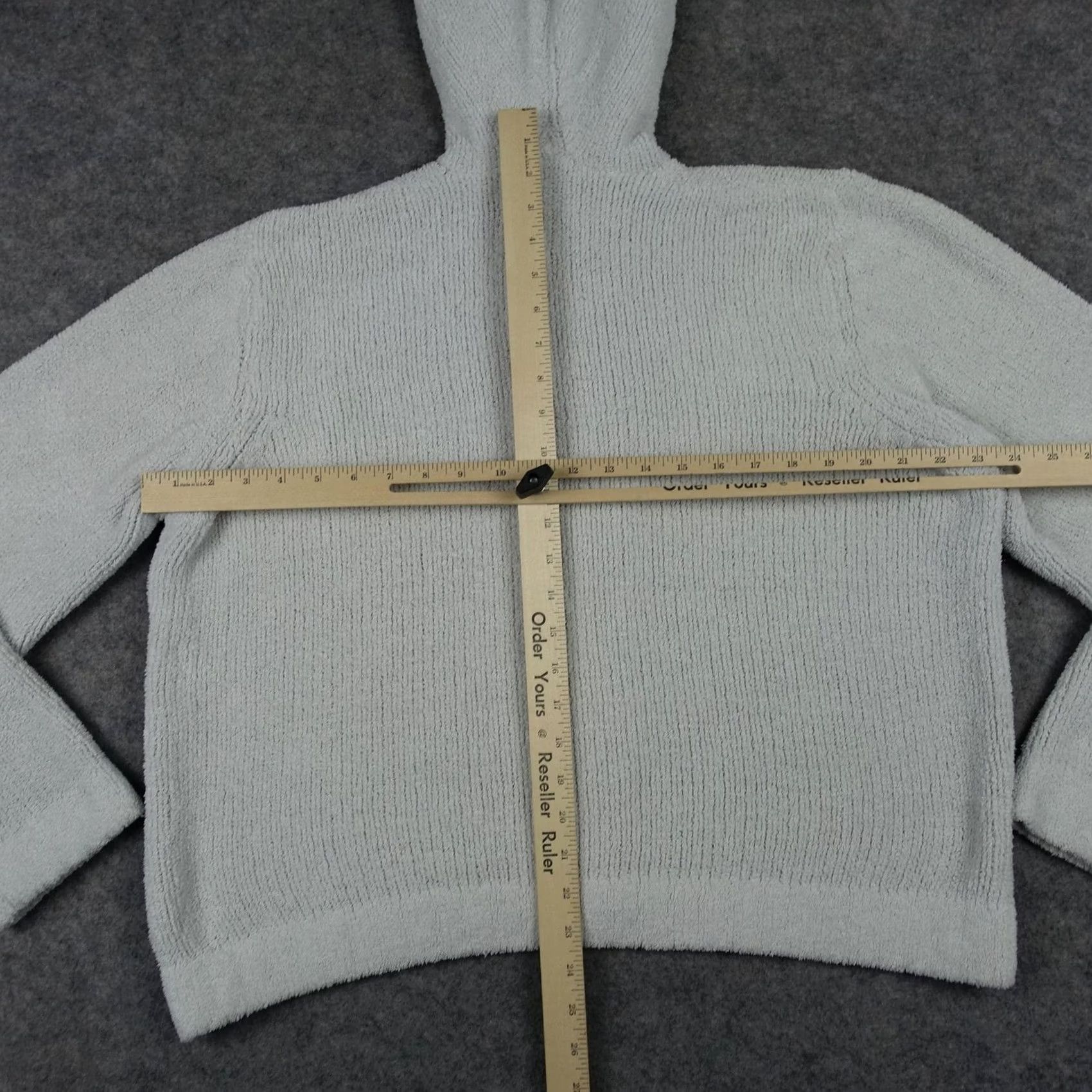 Vintage Columbia Sweater Womens XL Gray Hooded Full Zip Fleece Textured Cozy Knit Sherpa Size XL / US 12-14 / IT 48-50 - 7 Thumbnail