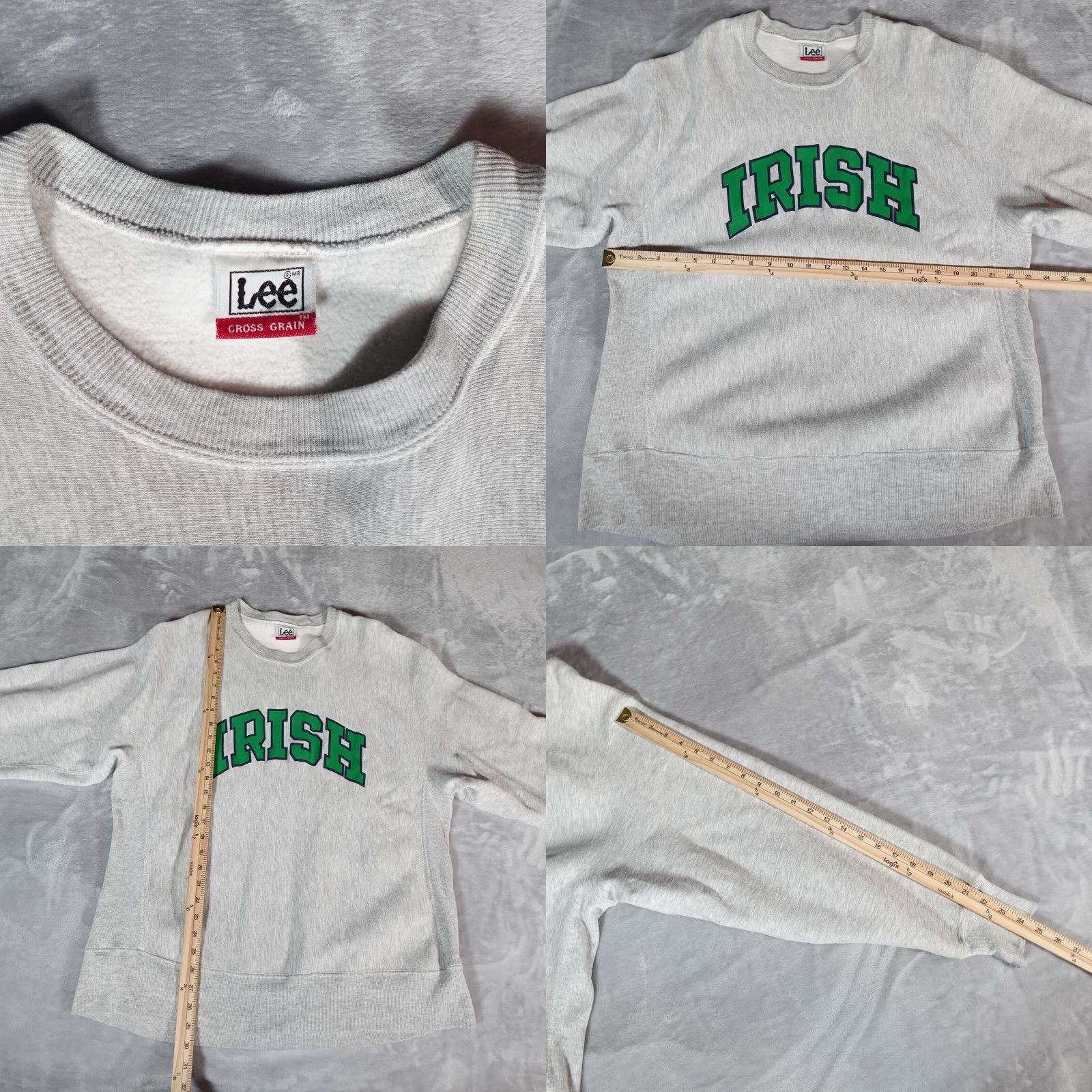 Lee VINTAGE Lee Crewneck Pullover Sweater Mens L Gray 90s Casual Fleece Size US L / EU 52-54 / 3 - 8 Thumbnail
