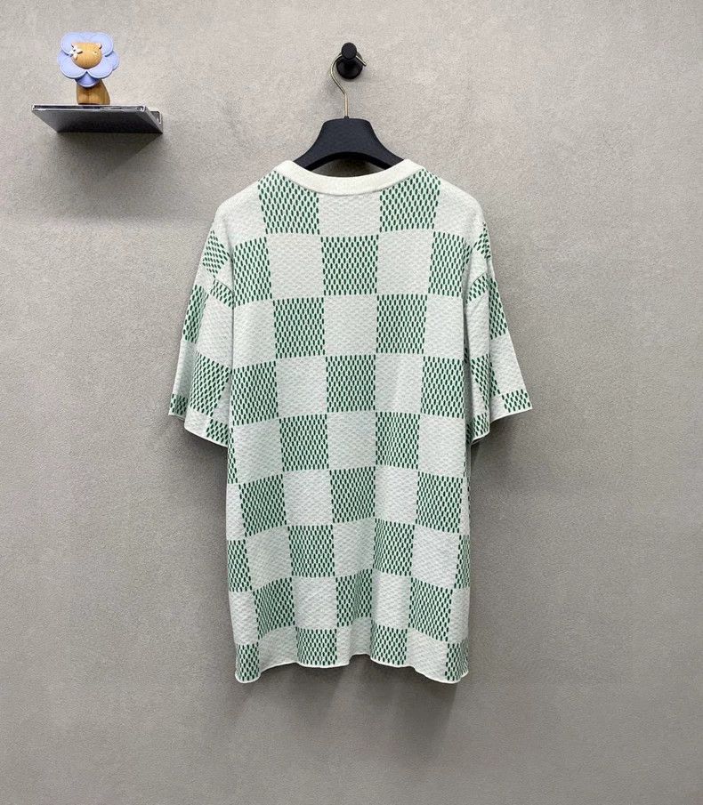 Louis Vuitton Louis Vuitton Fei Dong Green Checkerboard Short Sleeve Size US L / EU 52-54 / 3 - 3 Thumbnail