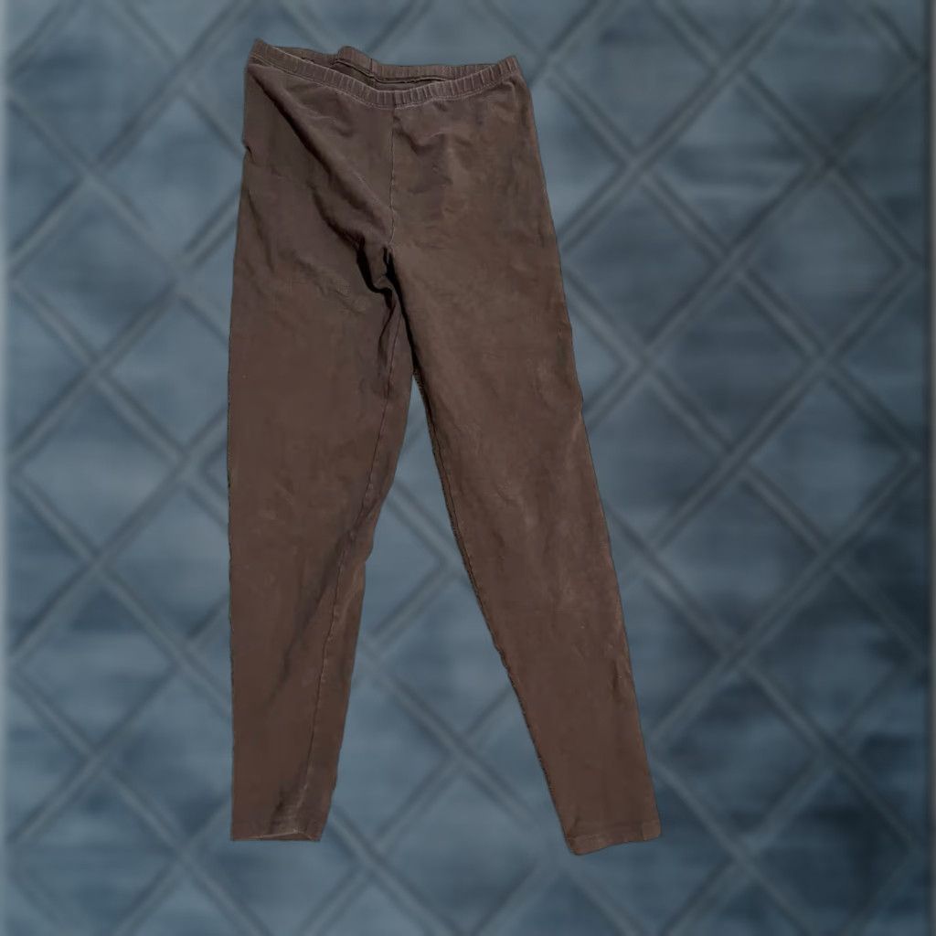 Vintage Simply Vera Wang Leggings Pants Women's Size Medium Solid Brown Stretchy Material/Weave Regular Skinny 28 in Inseam Size 32" / US 10 / IT 46 - 1 Thumbnail