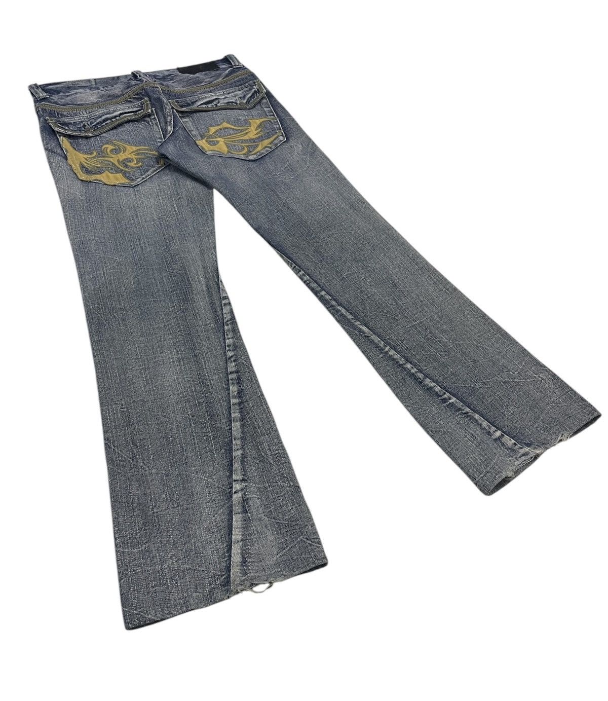 Hysteric Glamour Tornado Mart Japan Flare Jeans Distressed Size US 32 / EU 48 - 6 Thumbnail