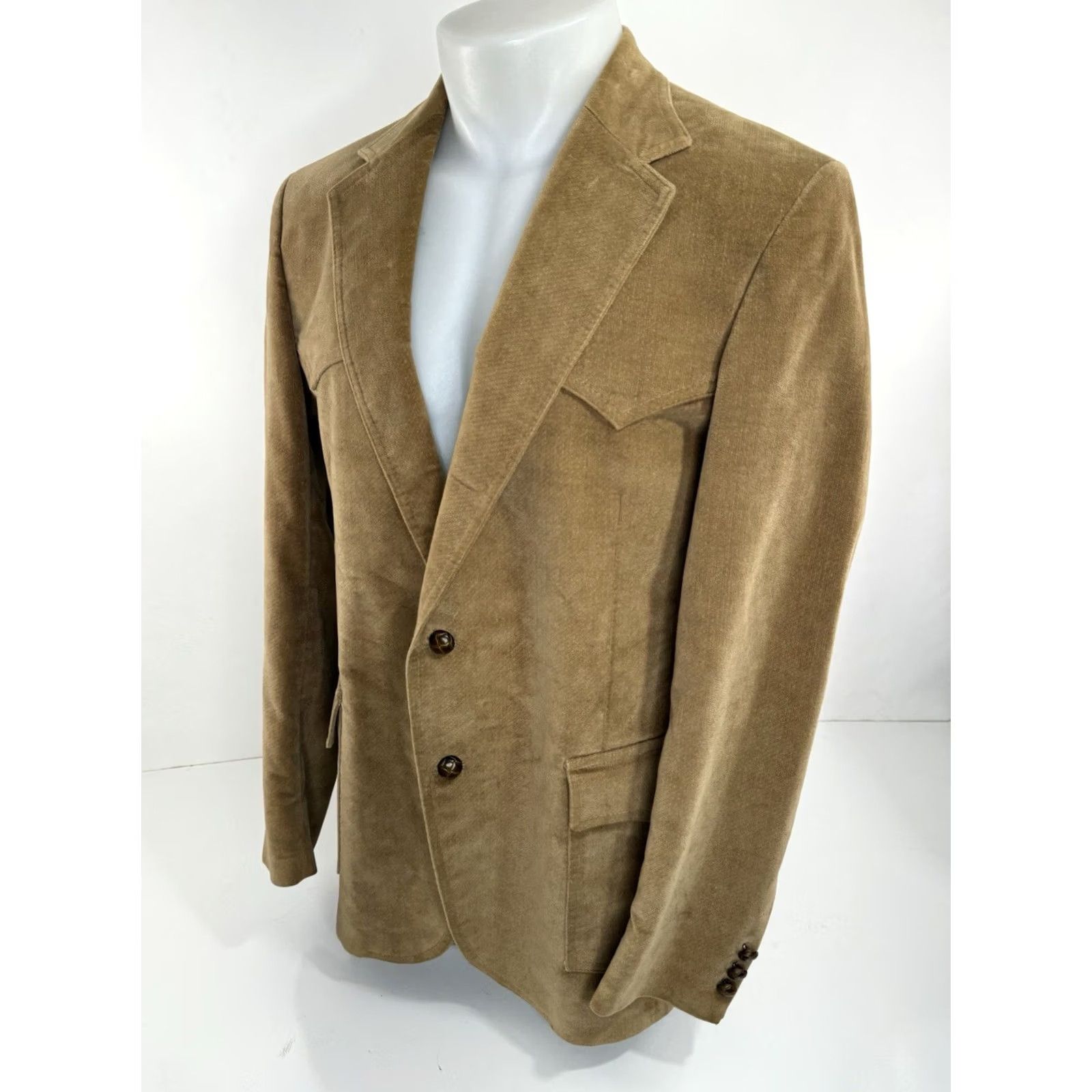 Levi's Levi's Western Mens 40 R Blazer Jacket Brown EXCELLENT Size 40R - 2 Thumbnail