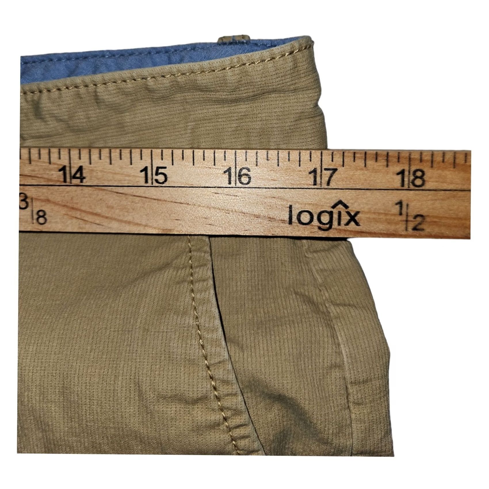 Original Penguin Original Penguin Chino Shorts Men's 33 Khaki Slash Pocket Mid Rise Casual Preppy Size US 33 - 4 Thumbnail