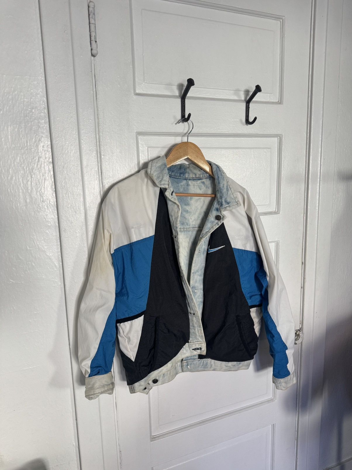 Nike Nike Re-Worked reversible windbreaker x denim jacket Size US S / EU 44-46 / 1 - 1 Thumbnail