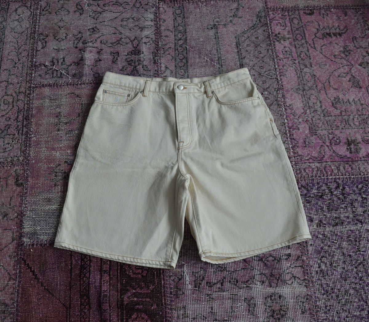 Japanese Brand × Stussy Stussy Big’ol cream shorts **RARE** Size US 30 / EU 46 - 1 Thumbnail