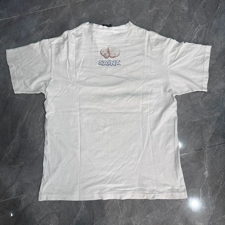 Saint Michael Saint Michael White washed short sleeved shirt Size US XL / EU 56 / 4 - 2 Thumbnail