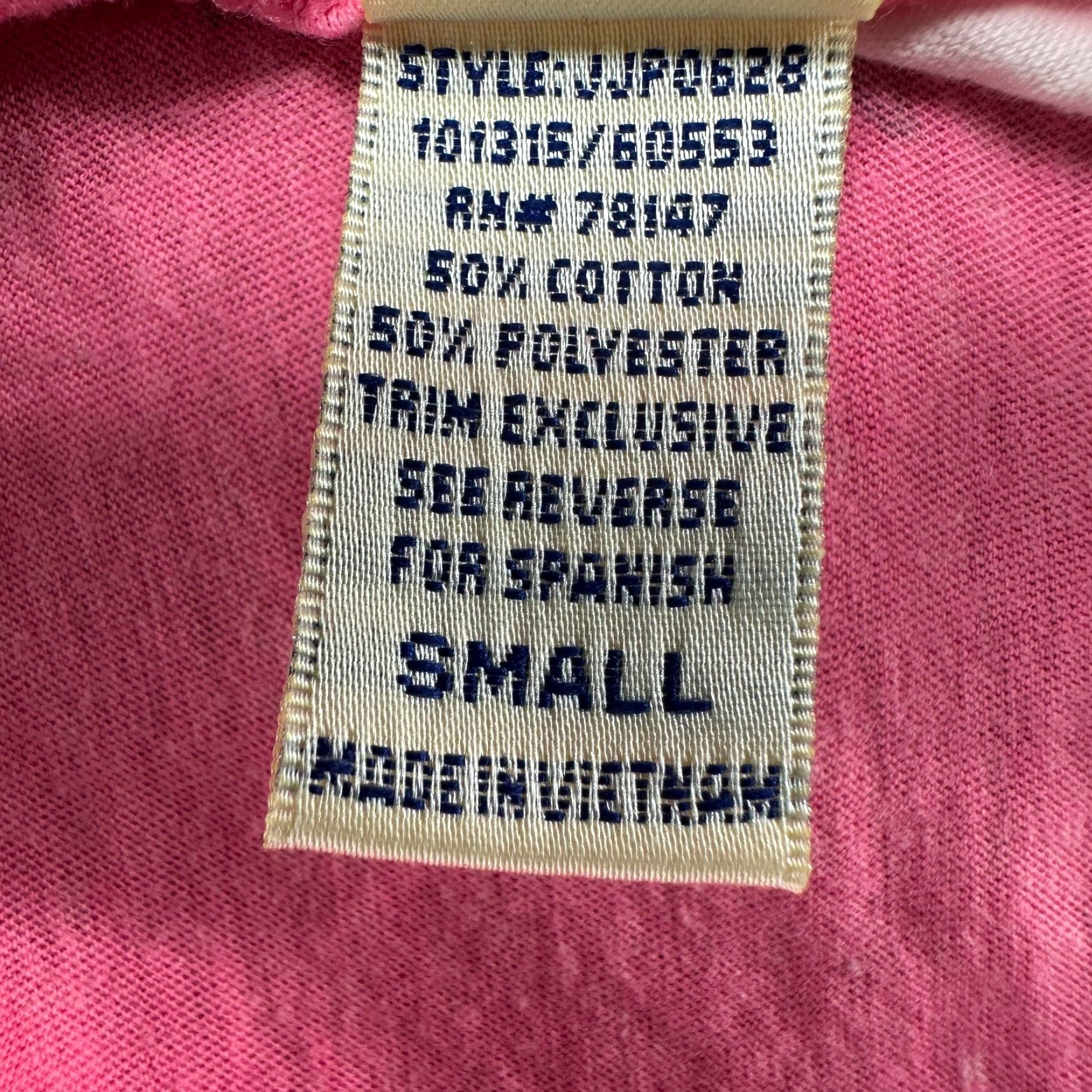 Pinko VINTAGE Hawaii Hi Shirt Womens Small Pink Tank Top Sleeveless Cotton Striped Y2K Size S / US 4 / IT 40 - 2 Thumbnail