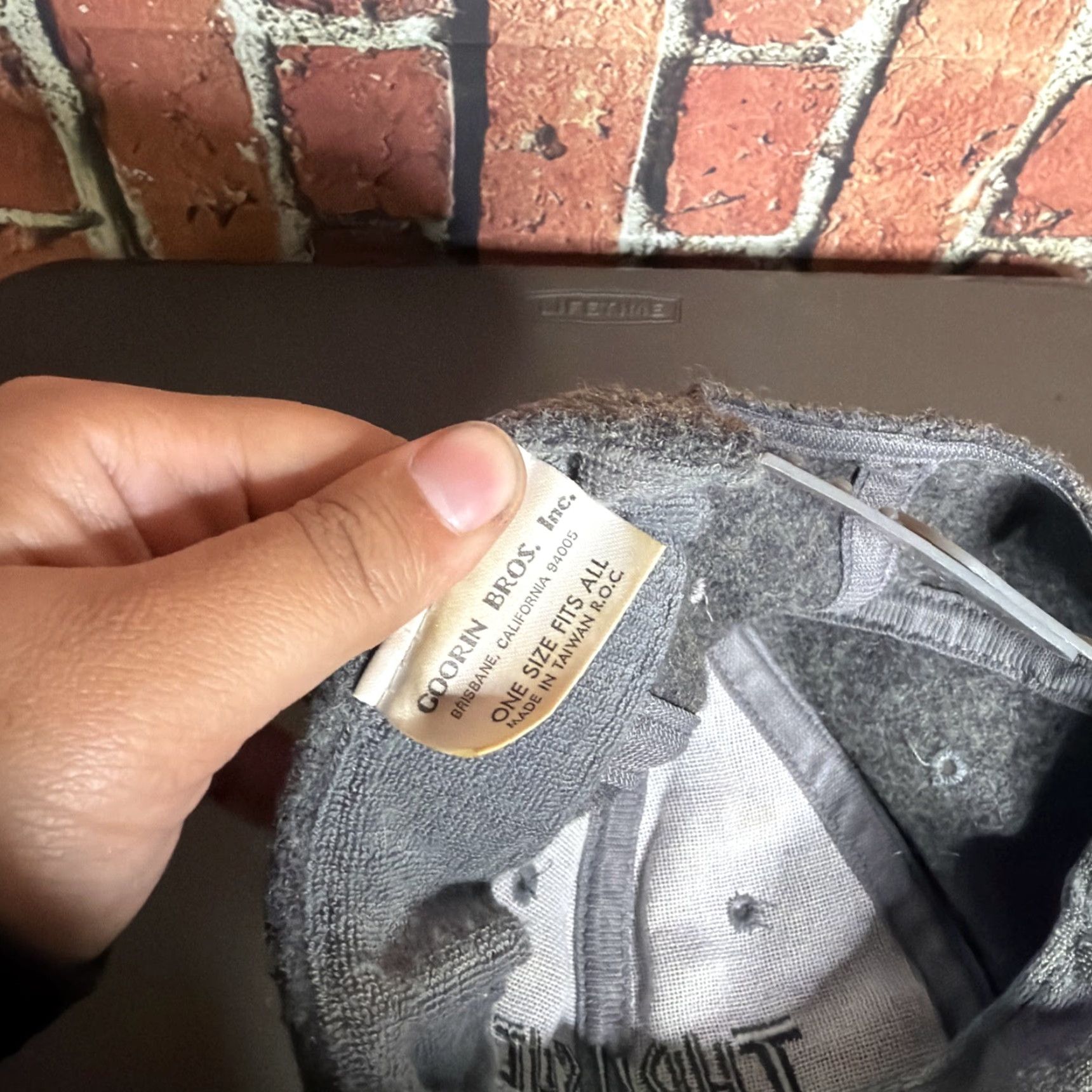 Goorin Bros. VINTAGE Goorin Bros Thrasher Hat Gray Green Baseball Cap Adjustable Men XL Gray Goorin Bros Hat Thrasher Vintage Cap Size ONE SIZE - 4 Thumbnail