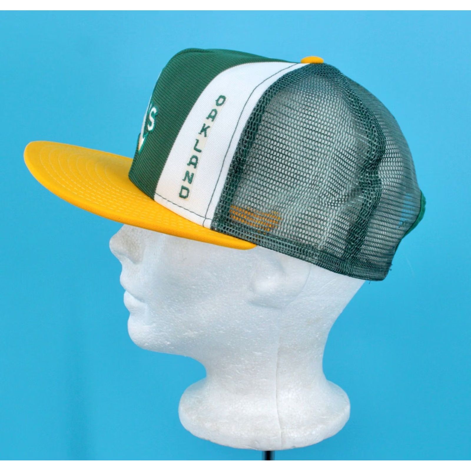 Vintage New Title: VINTAGE Oakland A'S AJD Lucky Stripes Snapback Hat - S L Size ONE SIZE - 3 Thumbnail