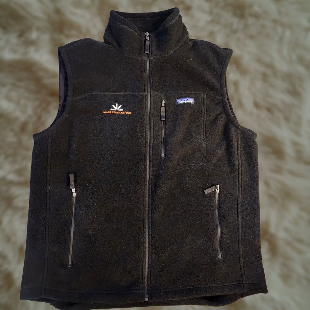 Patagonia Patagonia Synchilla Vest Full Zip Black Mens Large Fleece (Corp Logo) Size US L / EU 52-54 / 3 - 1 Thumbnail