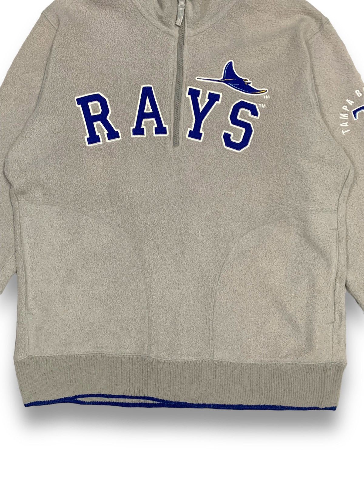 MLB Y2K UNIQLO x MLB Tampa Bay Rays Half Zip Fleece Sweatshirt Size US L / EU 52-54 / 3 - 9 Thumbnail