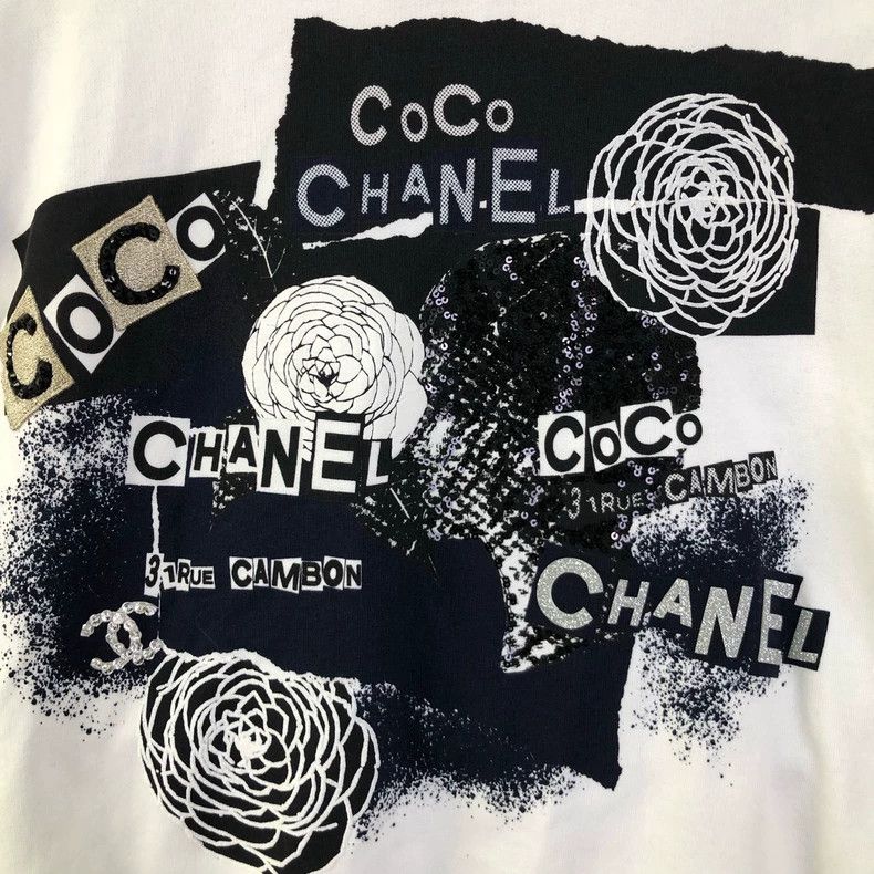 Chanel Chanel White graffiti sweatshirt jacket Size M / US 6-8 / IT 42-44 - 7 Thumbnail