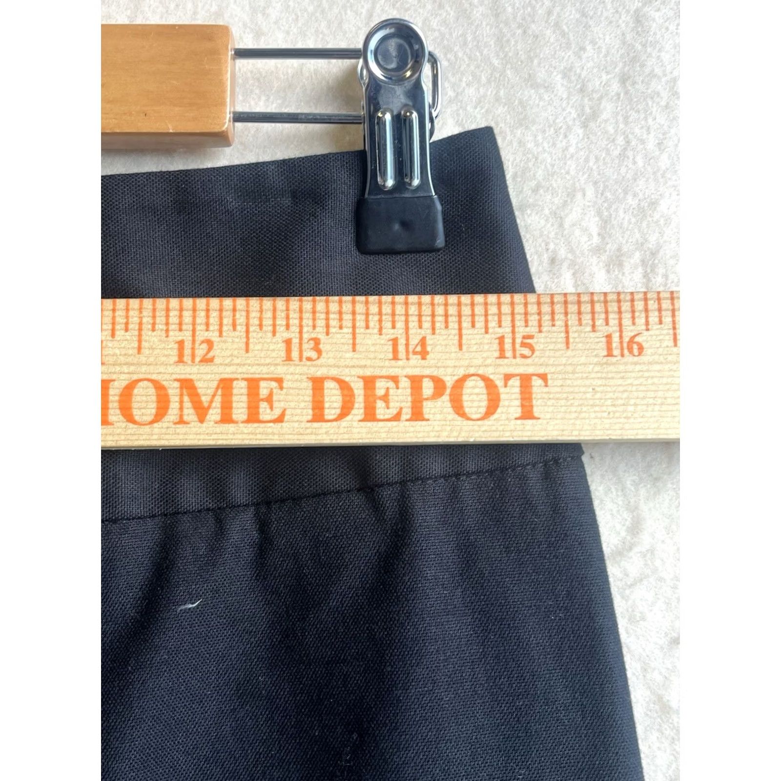 Theory Theory Womens Black Knee Length Skirt Size 2 USA Made Zip Pencil Straight Casual Classic Cotton Dry Clean Only Womens Skirt Size 26" / US 2 / IT 38 - 3 Thumbnail