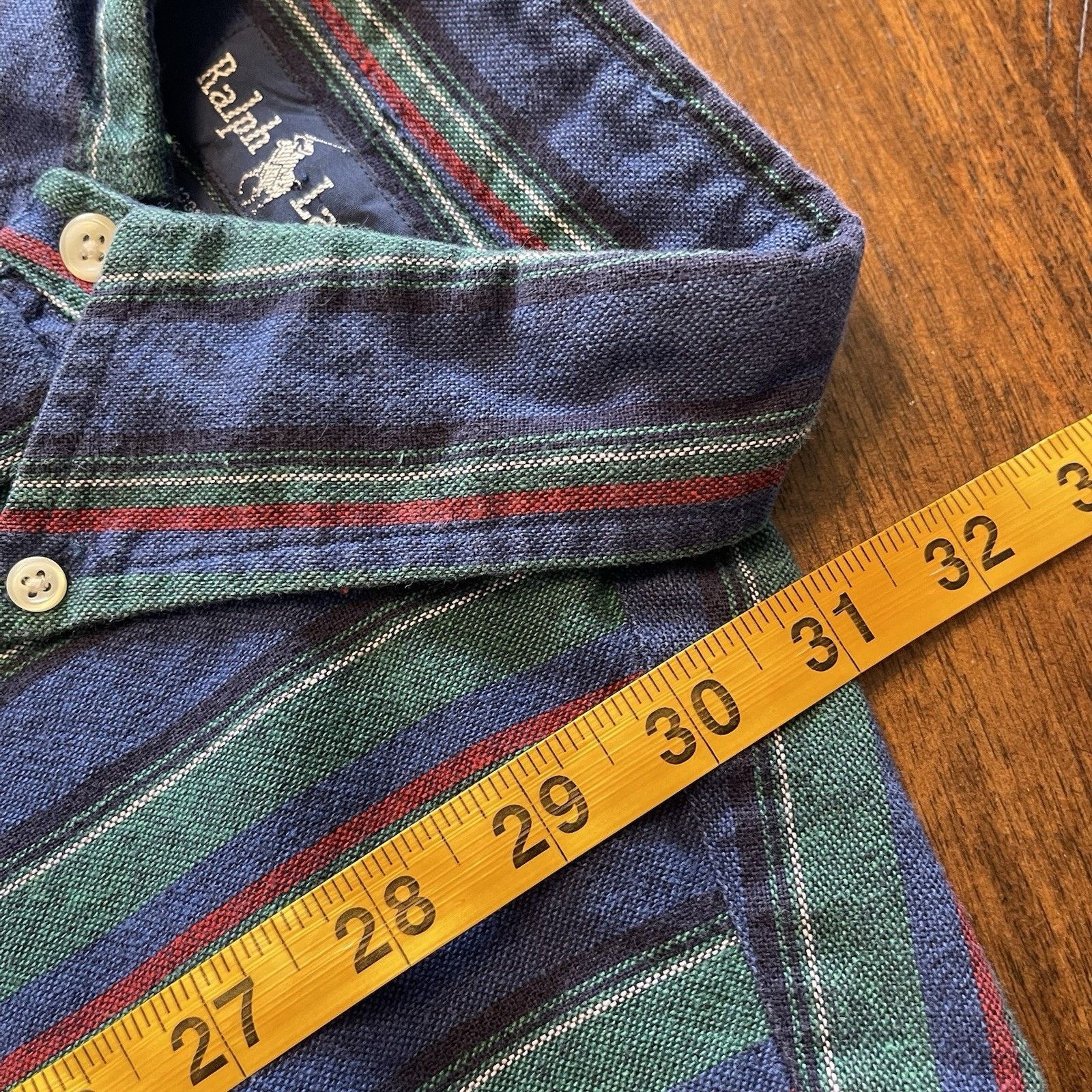 Ralph Lauren Vtg Ralph Lauren Shirt L Striped Long-Sleeve Button Up EUC Size US L / EU 52-54 / 3 - 7 Thumbnail