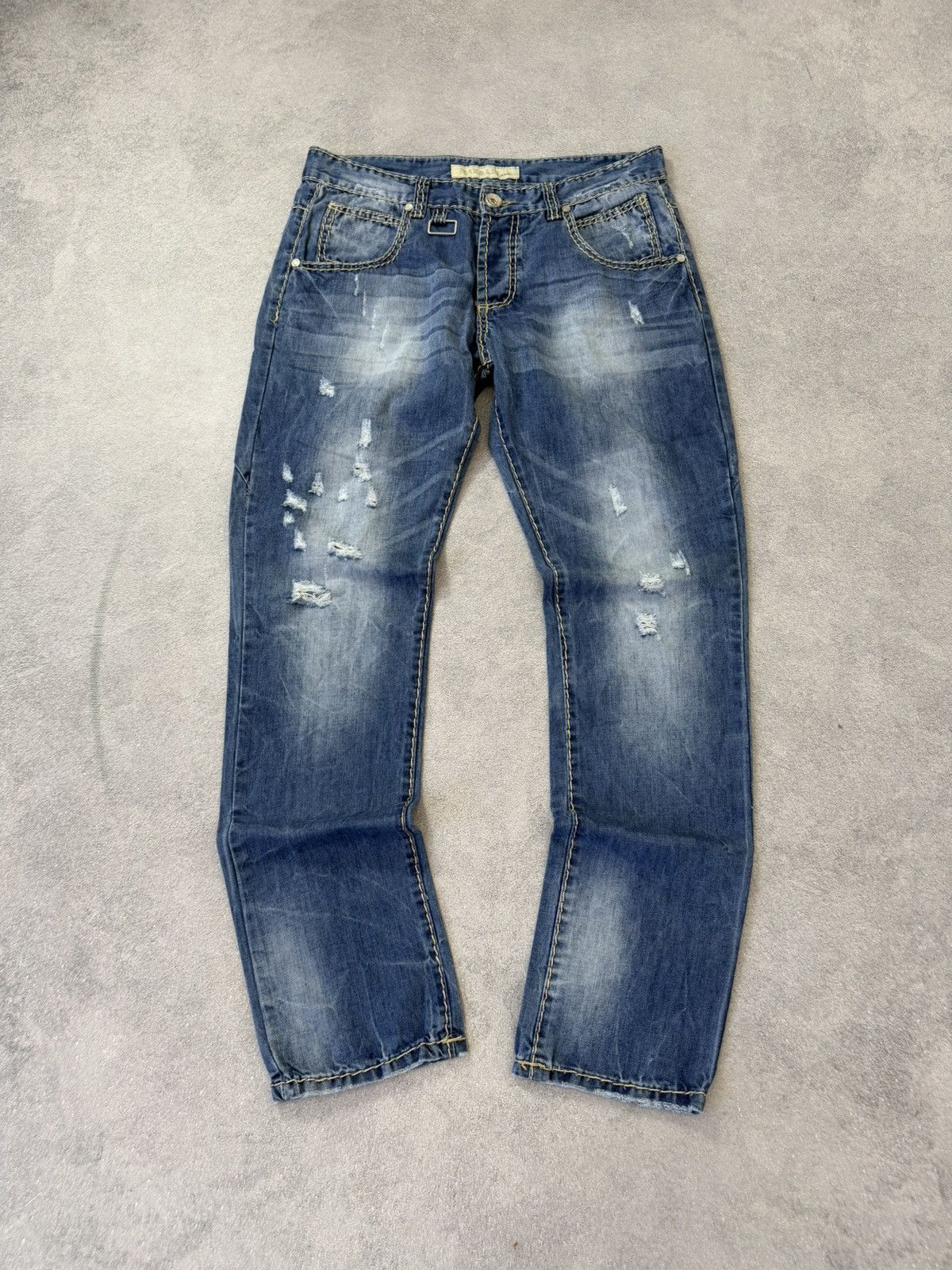 Hedi Slimane Vintage Dior Hedi Slimane Style Washed Denim Jeans Size US 32 / EU 48 - 3 Thumbnail