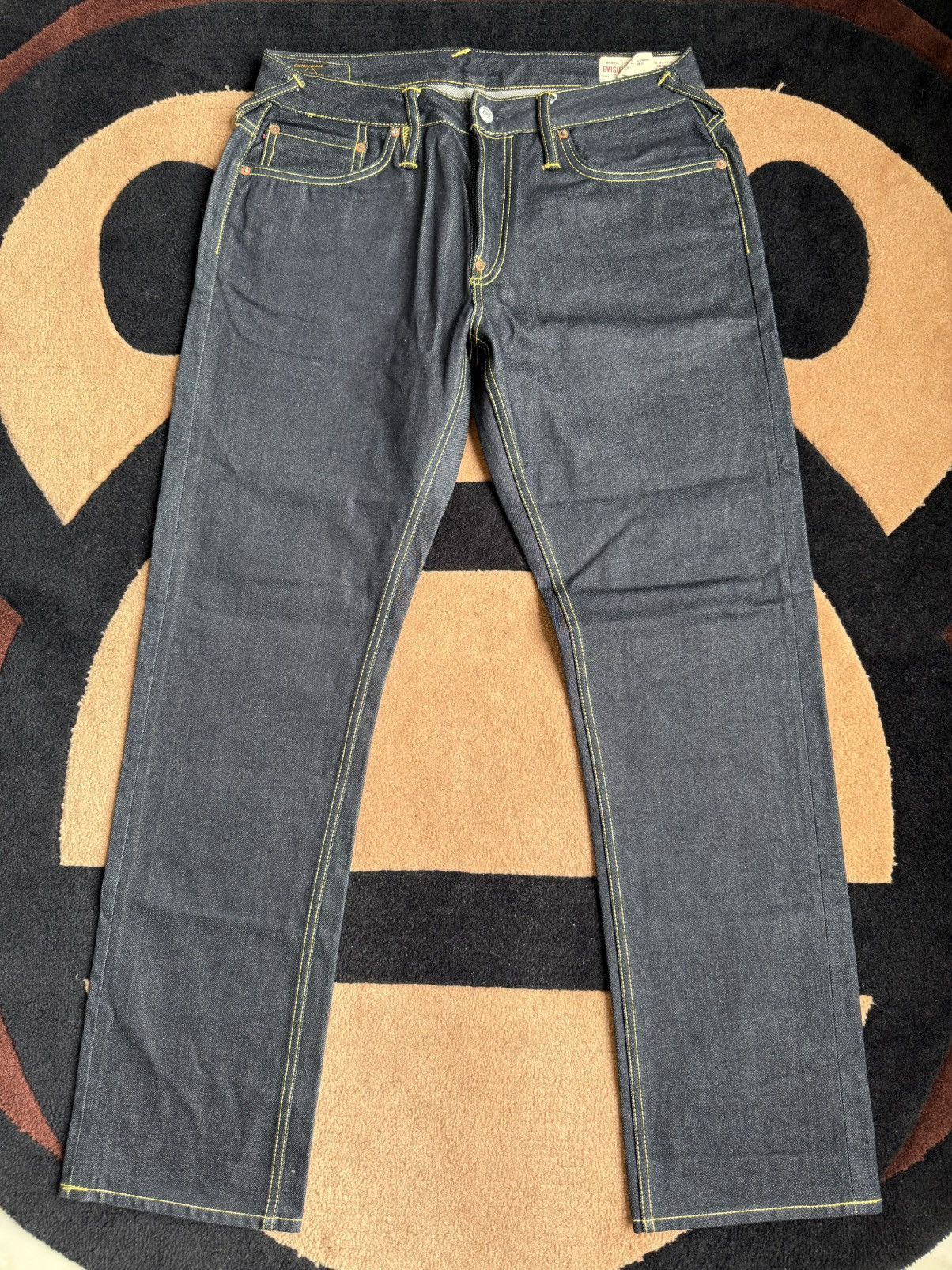 Evisu × Vintage EVISU red daicock style denim jeans size：34x34 Size US 34 / EU 50 - 2 Thumbnail