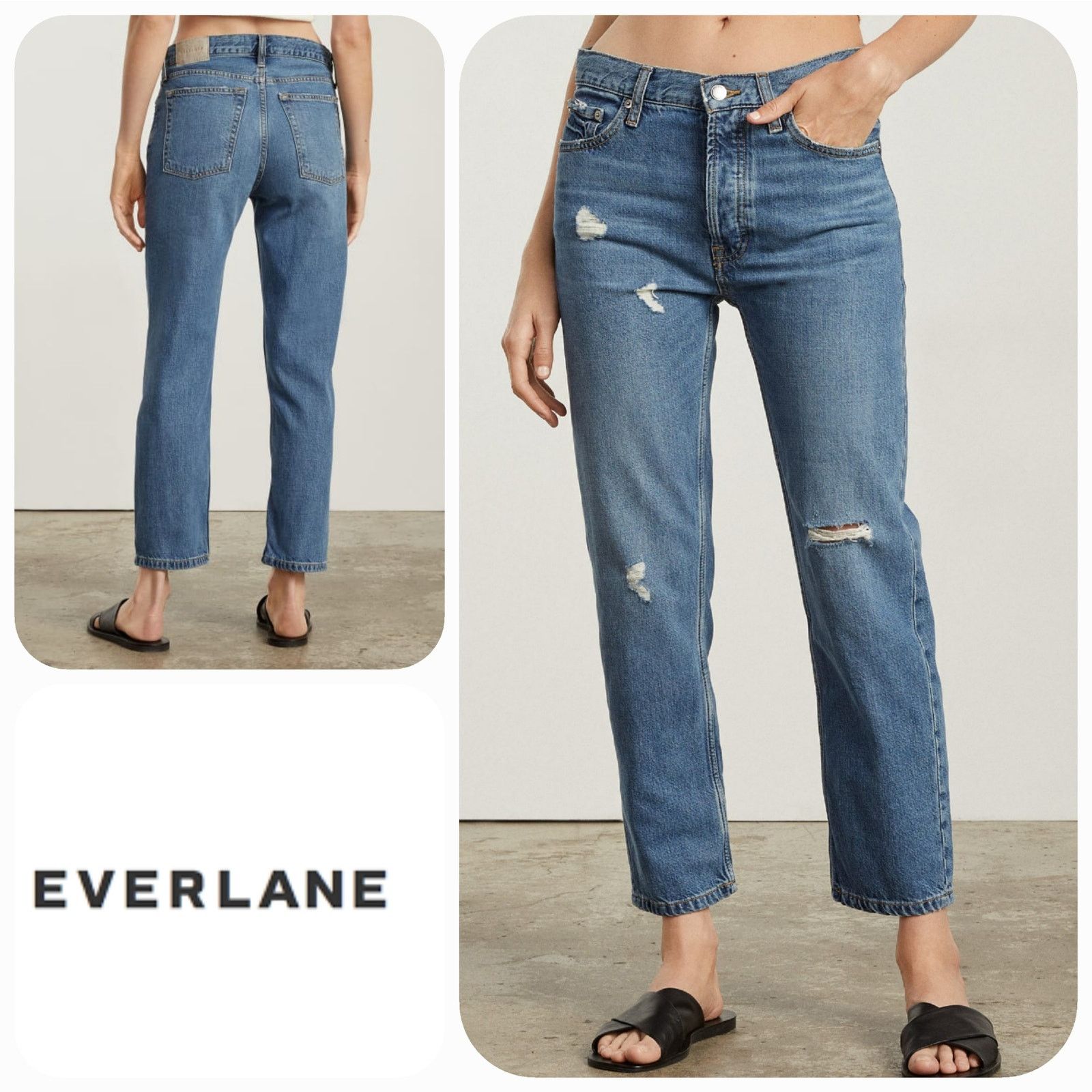 Everlane NWOT Everlane The Summer Slouch Crop Jeans Sz. 27x25 Blue Size 27" / US 4 / IT 40 - 1 Thumbnail