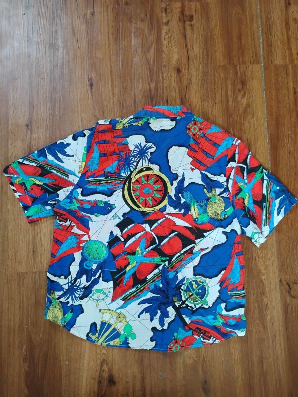 Other Vintage American Outback Nautical Sailing Hawaiian Shirt Size US L / EU 52-54 / 3 - 6 Thumbnail