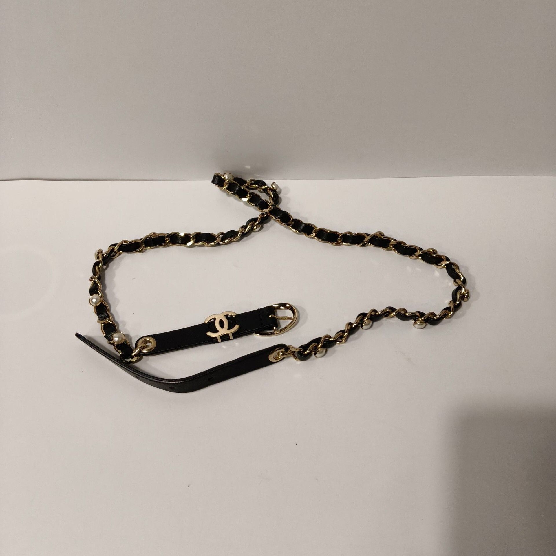 Chanel Chanel Black Gold Chain Waist Chain Size ONE SIZE - 1 Thumbnail