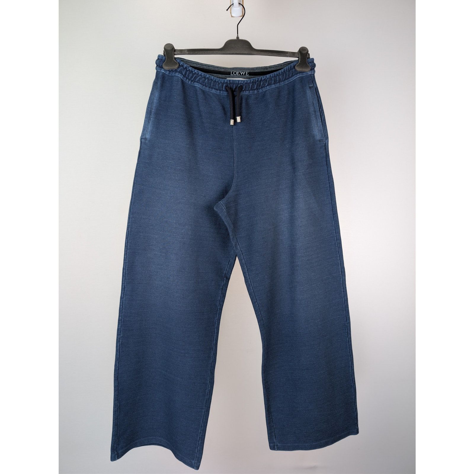 Loewe o1rshd1 Drawstring Denim Trousers in Indigo Blue Size US 34 / EU 50 - 1 Thumbnail