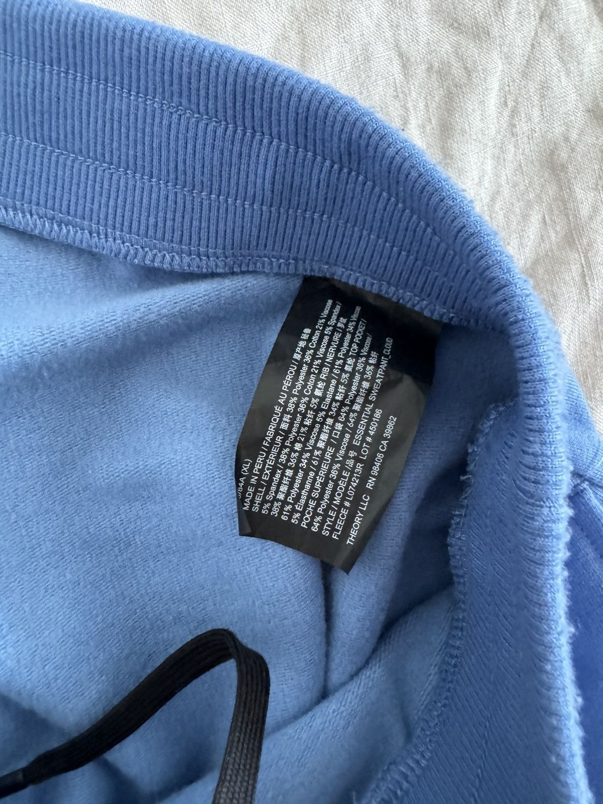Theory Theory XL Essential Sweatpants Cornflower Cloud Fleece Size US 36 / EU 52 - 8 Thumbnail