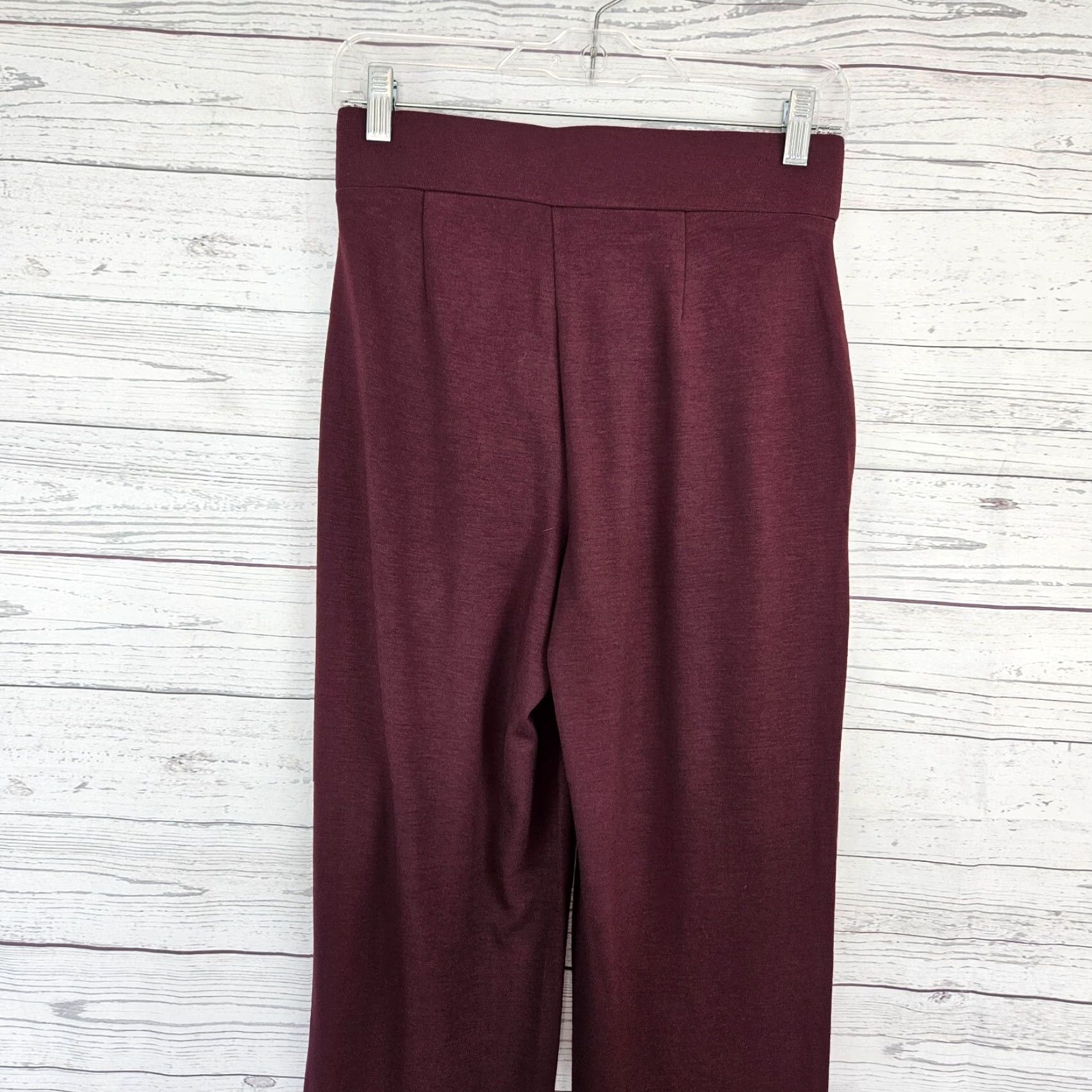 Loft Ann Taylor LOFT Womens Pants Ankle Sz XS Burgundy Pull On High Rise Size 26" / US 2 / IT 38 - 4 Thumbnail