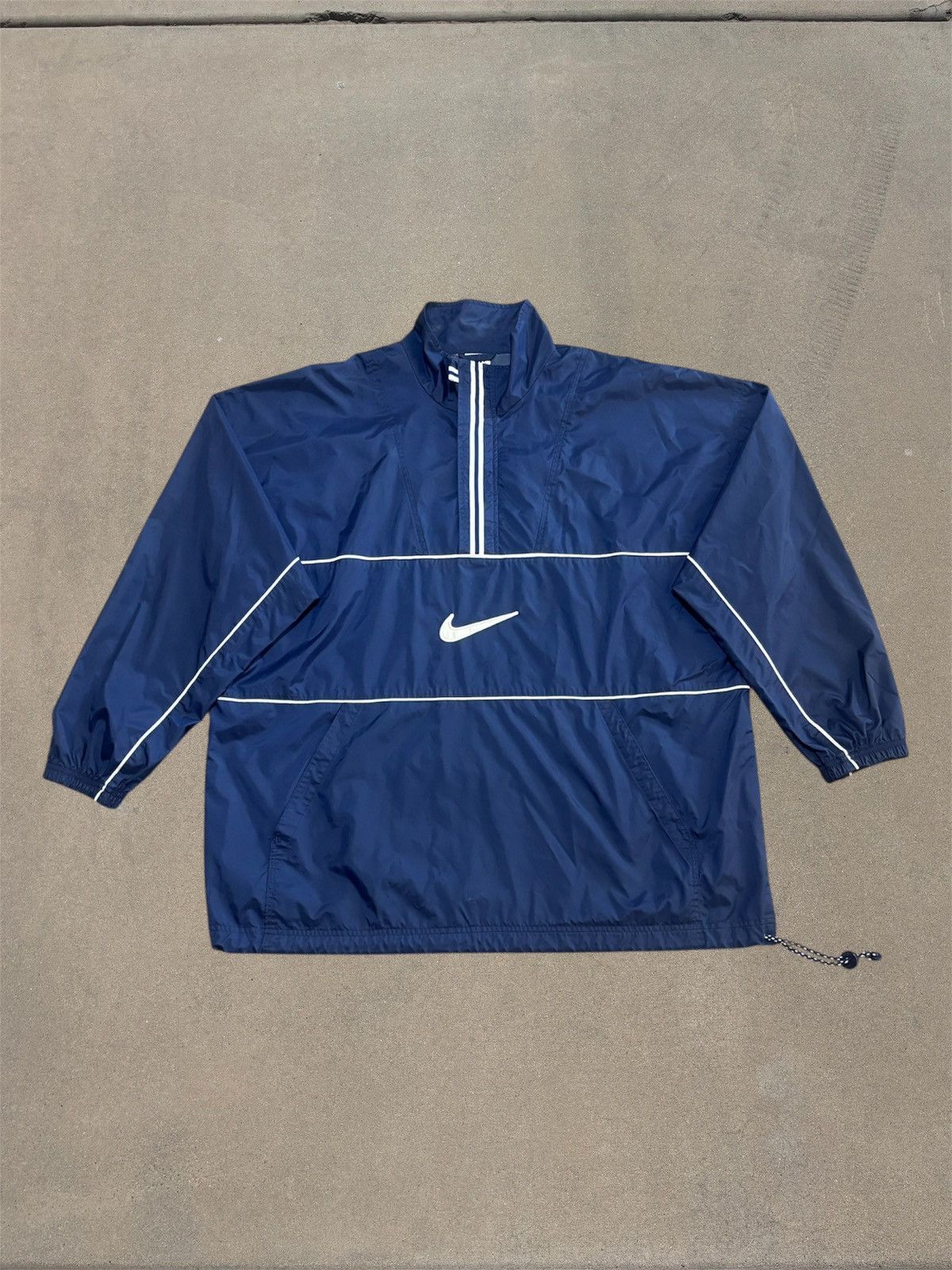 Nike Vintage Nike Windbreaker Jacket | Navy | 90s/00s Aesthetic Size US XL / EU 56 / 4 - 1 Thumbnail