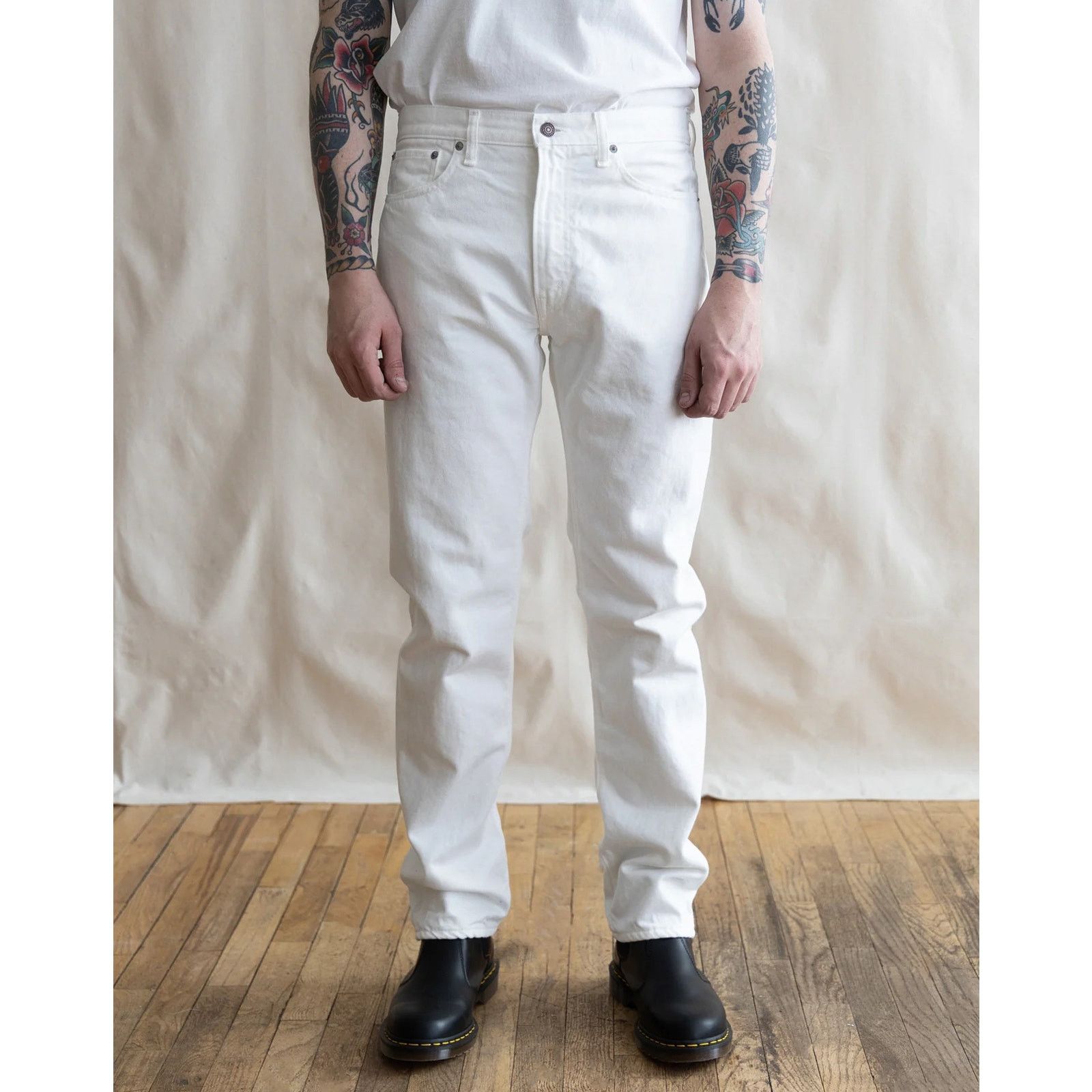 Orslow orSlow 107 Taper Cropped Japanese denim IVY DENIM WHITE 32 Size US 32 / EU 48 - 1 Thumbnail