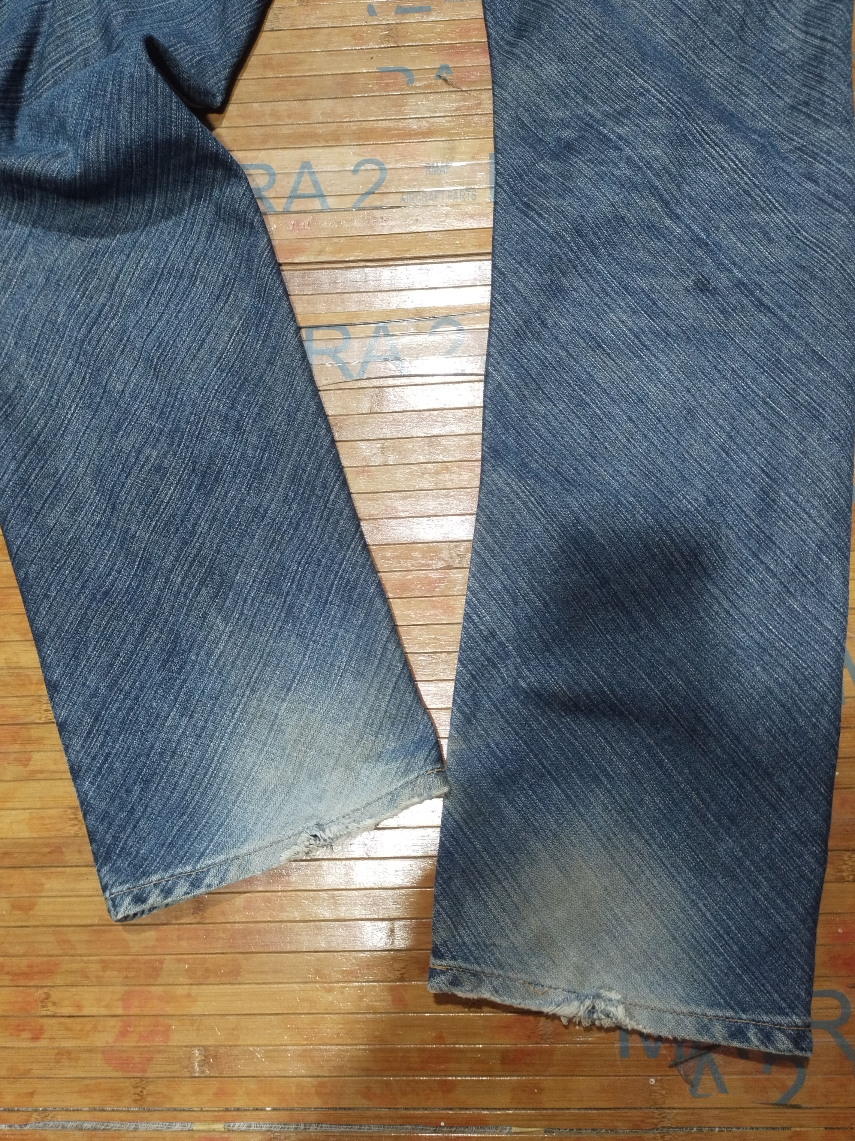 Japanese Brand × Vintage × Wrangler Jeans Wrangler Sanforized, Greensboro Sz 32"31" Size US 32 / EU 48 - 13 Thumbnail
