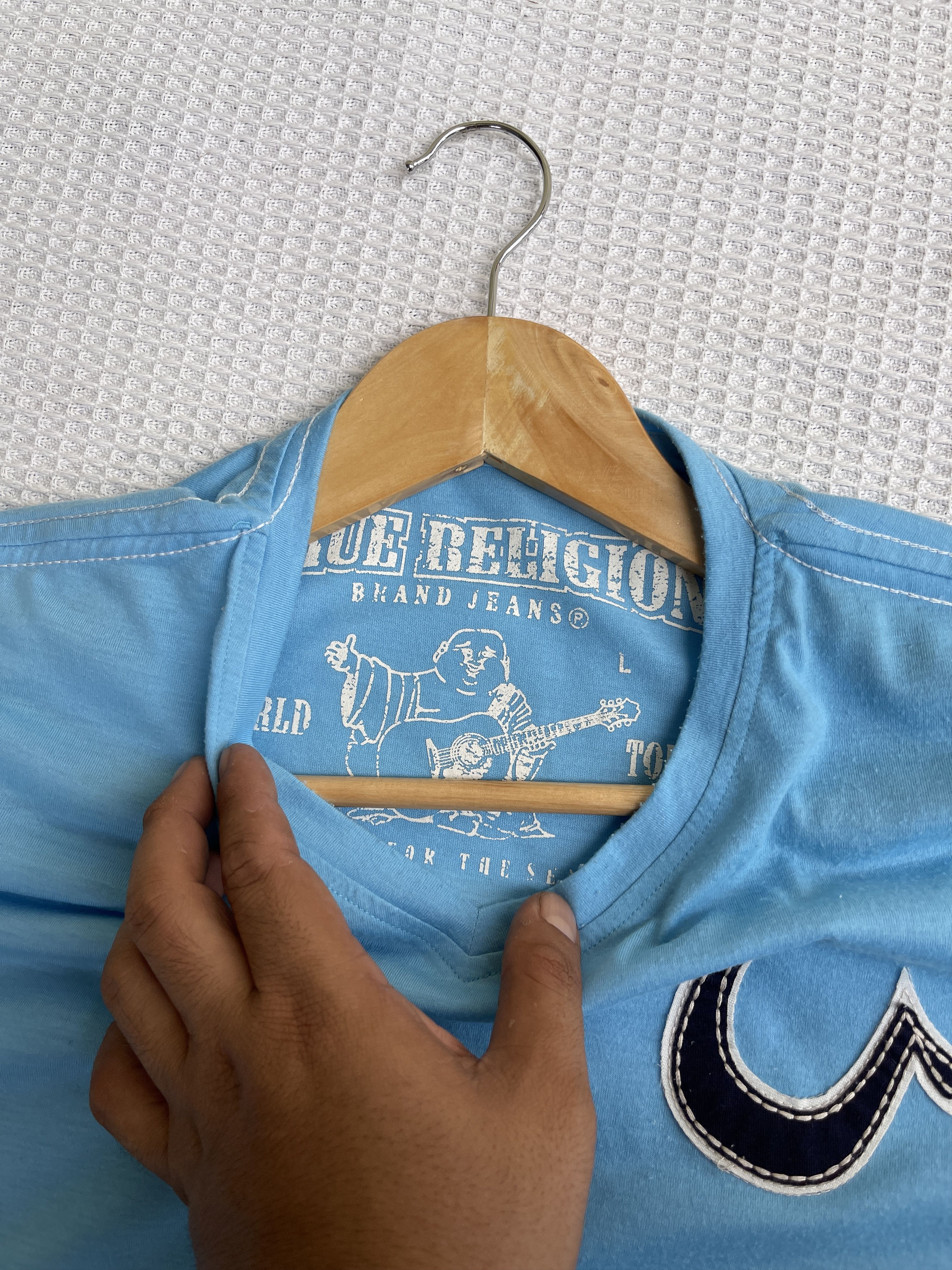 True Religion Last Drop🔥Rare🔥True Religion Blue T Shirt Size US L / EU 52-54 / 3 - 12 Thumbnail