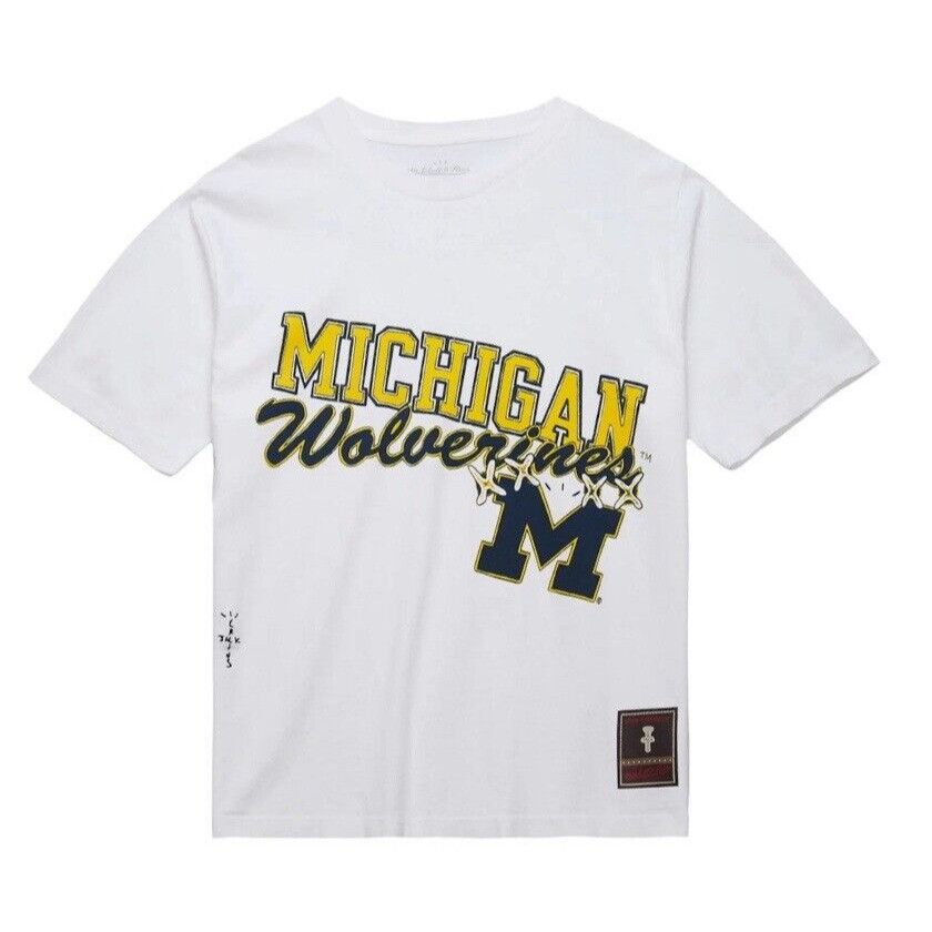 Travis Scott NEW CACTUS JACK TRAVIS SCOTT x MITCHELL & NESS MICHIGAN TEE Size US L / EU 52-54 / 3 - 1 Thumbnail