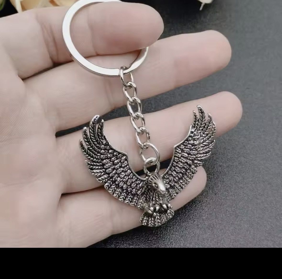 Designer Keychain flying eagle pendant Size ONE SIZE - 3 Thumbnail